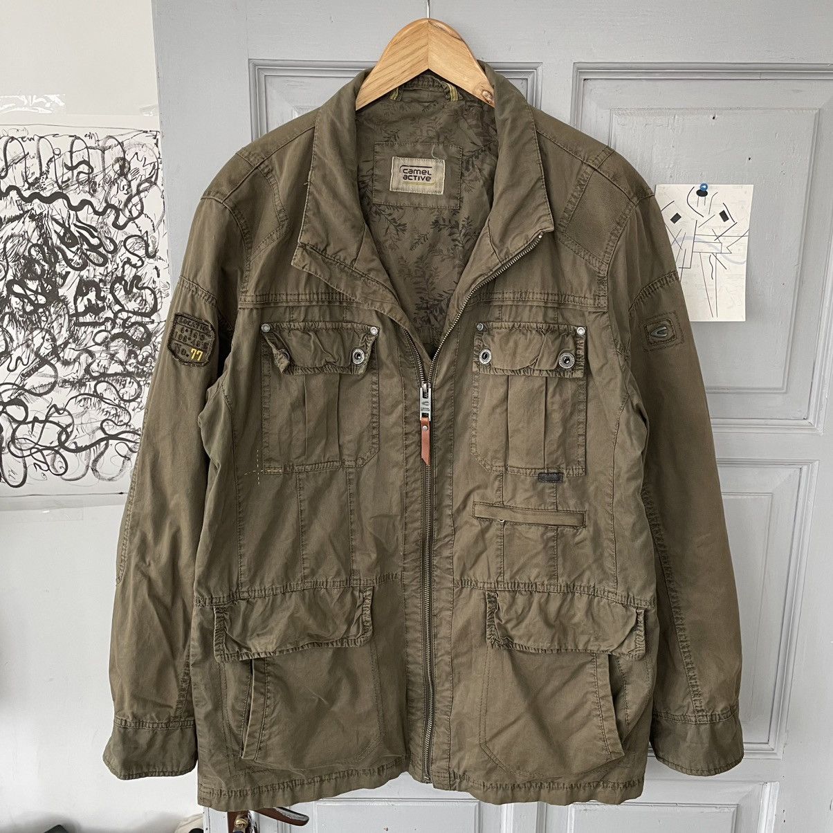 Vintage × camel active Vintage Camel Active Parka Cargo bondage zipper Jacket y2k Size US L / EU 52-54 / 3 - 4 Thumbnail