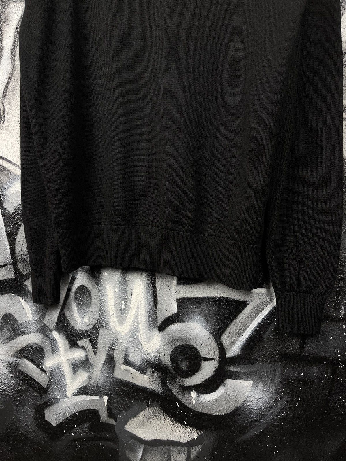 Kenzo Kenzo Black Turtleneck Sweater Embroidered Logo Men’s Size M Size US M / EU 48-50 / 2 - 7 Thumbnail