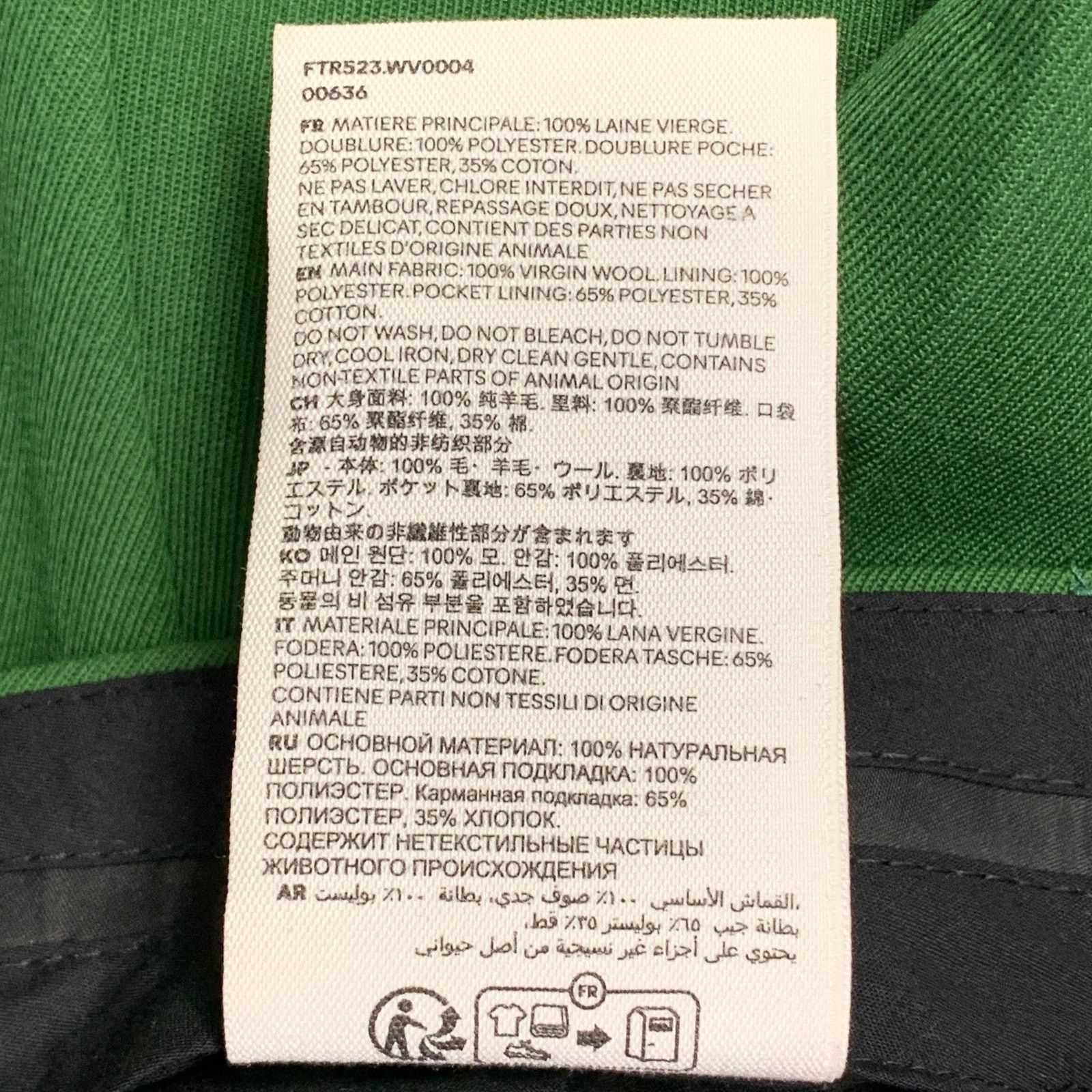 AMI AMI by ALEXANDRE MATTIUSSI Green Wool Zip Fly Dress Pants Size US 28 / EU 44 - 5 Thumbnail