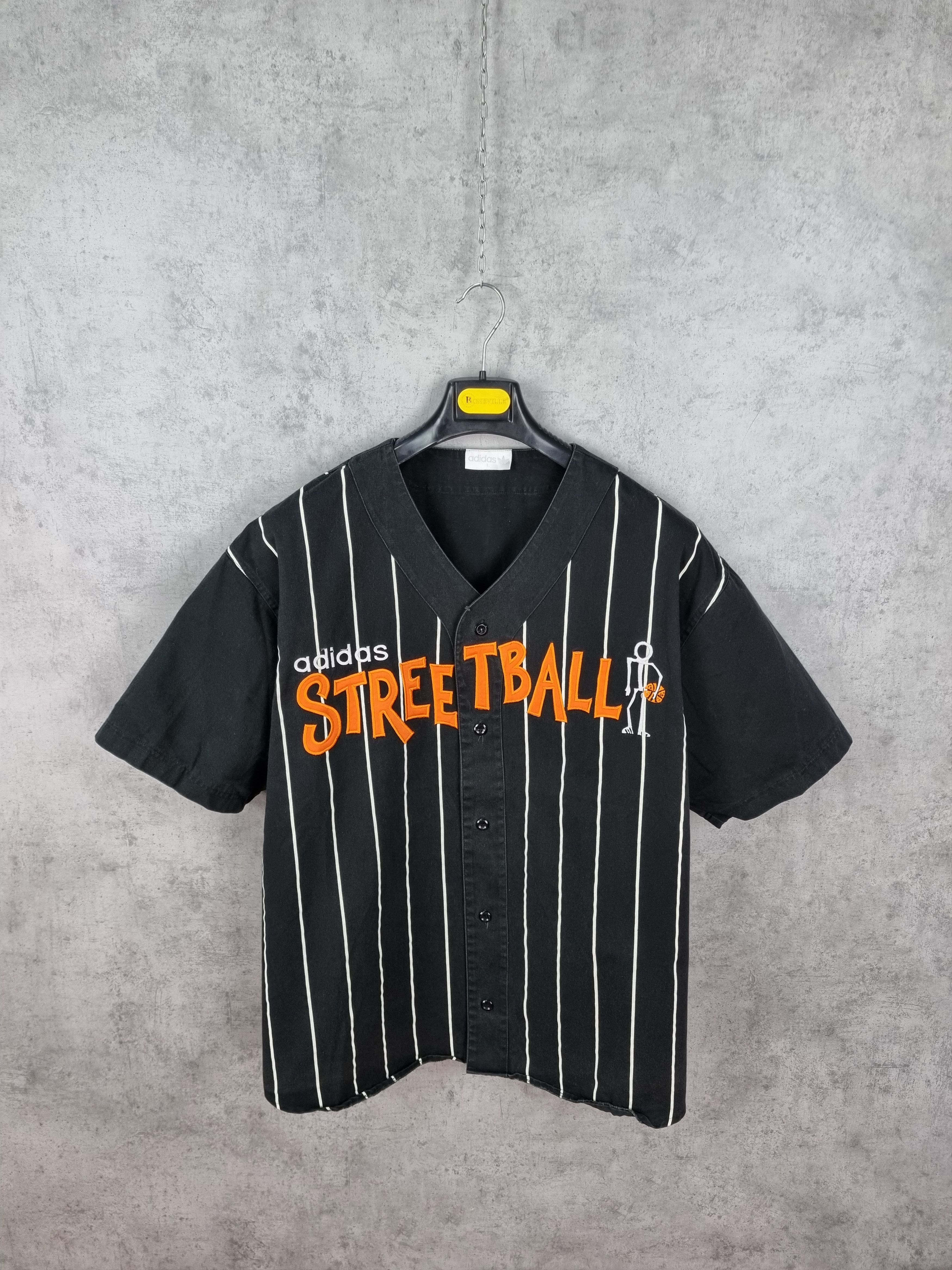 Adidas × Vintage Adidas Streetball Spellout Big Logo Basketball Jersey Size US L / EU 52-54 / 3 - 2 Thumbnail