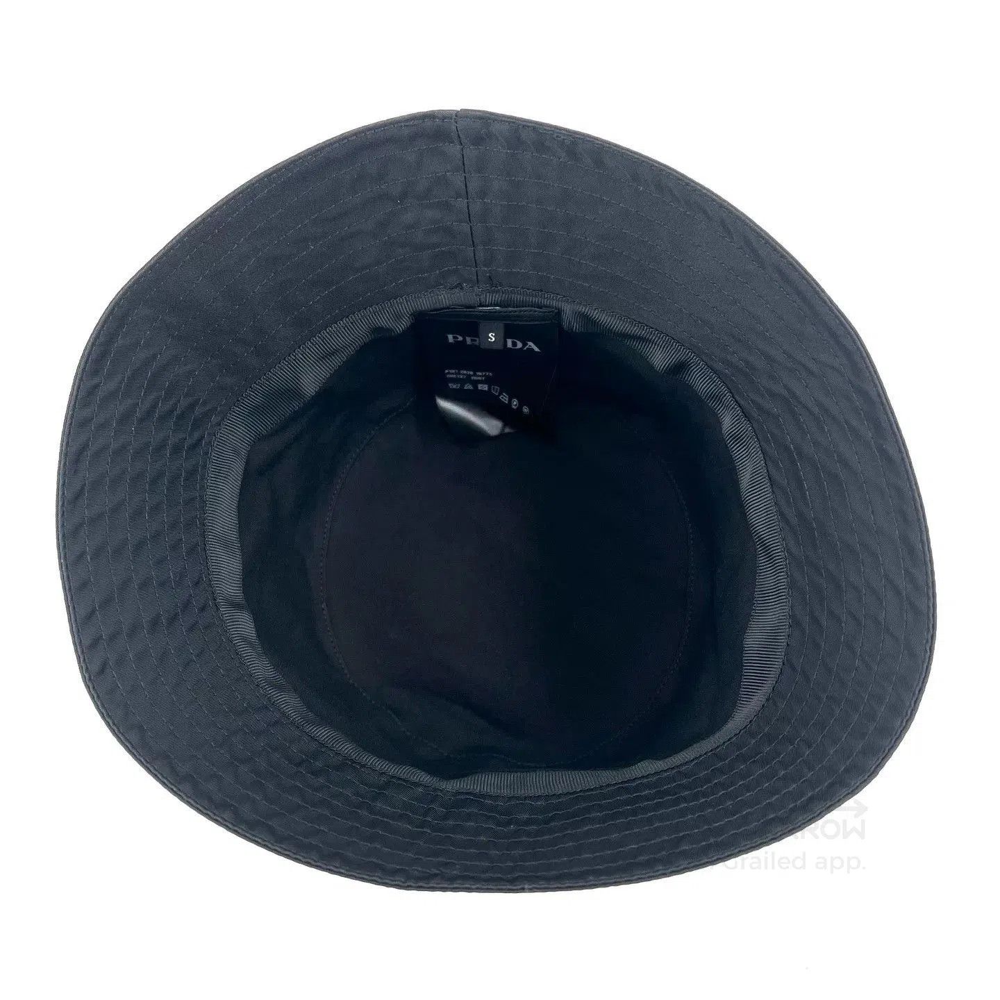 Prada Prada Black Nylon Triangle Logo Bucket Hat. Size ONE SIZE - 4 Thumbnail
