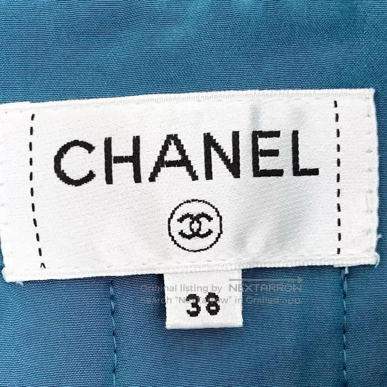 Chanel Chanel Egyptian series dark blue plaid cotton braided twee Size 25" / US 0 / IT 36 - 6 Thumbnail