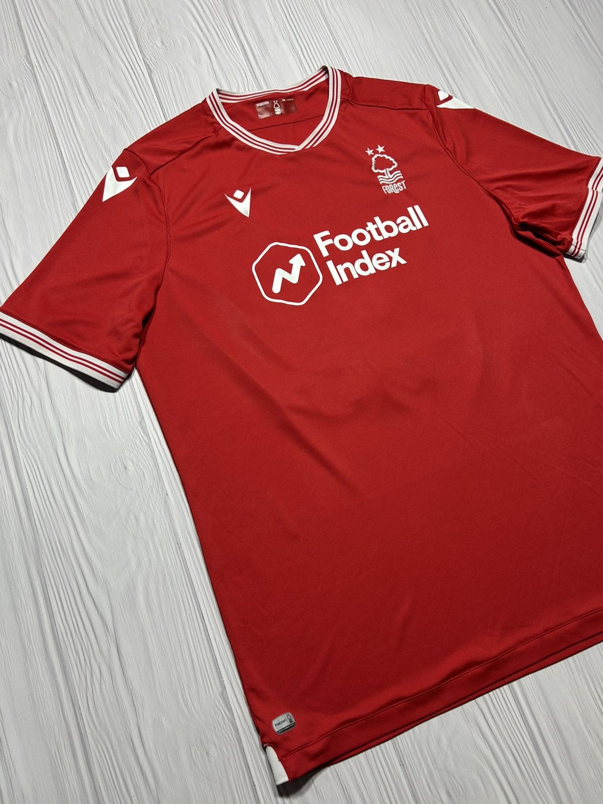 Macron 2020-21 Nottingham Forest #22 R Hodgkin Home Jersey Size 4XL Size US XXL / EU 58 / 5 - 4 Thumbnail