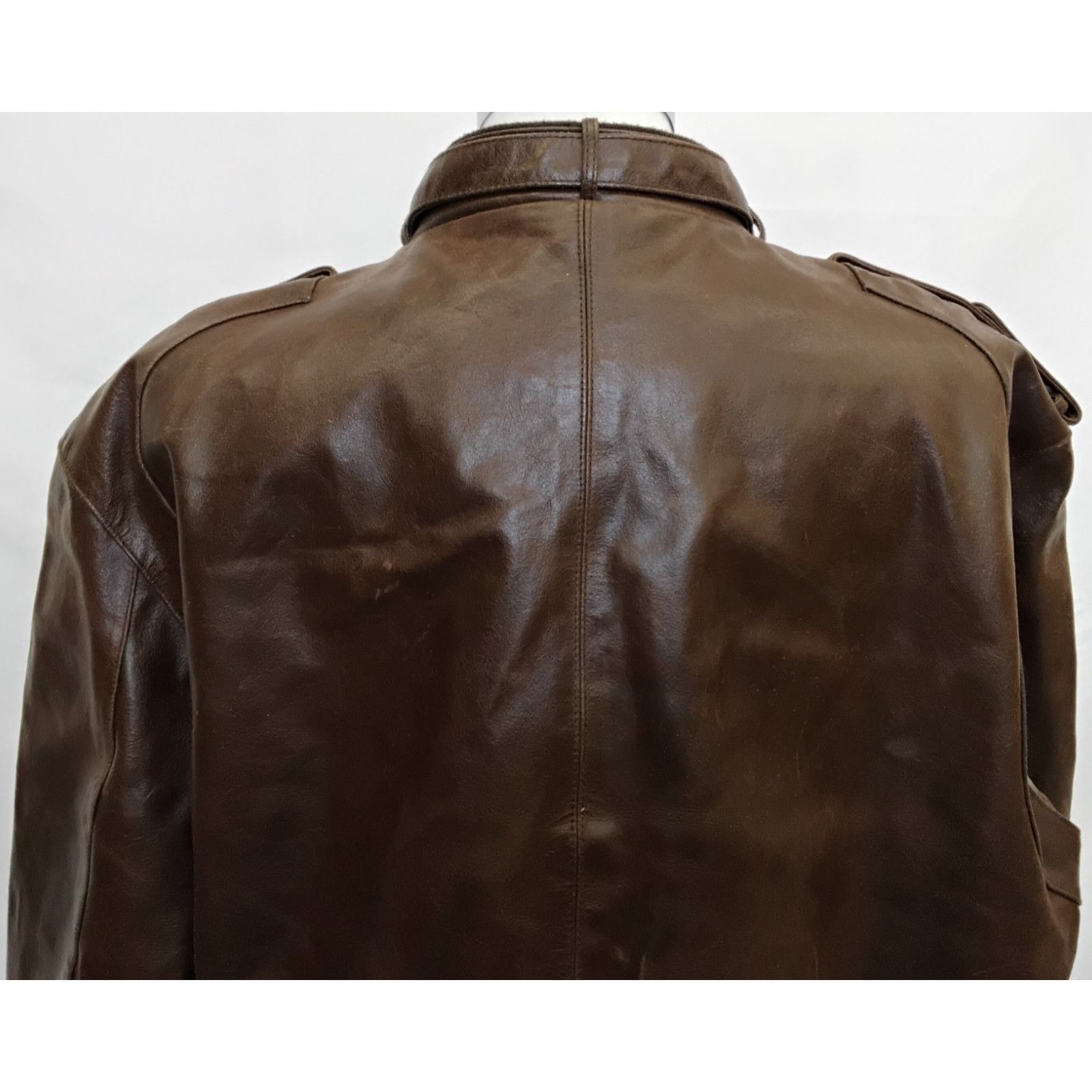 Members Only Members Only Leather Jacket Men's 2XL Brown Flight Size US XXL / EU 58 / 5 - 7 Thumbnail