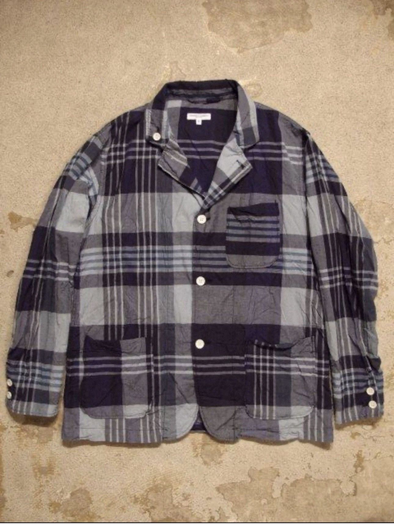 Engineered Garments Loiter Jacket Summer Shirt Blazer M Navy Blue Light Summer Size 38L - 1 Thumbnail
