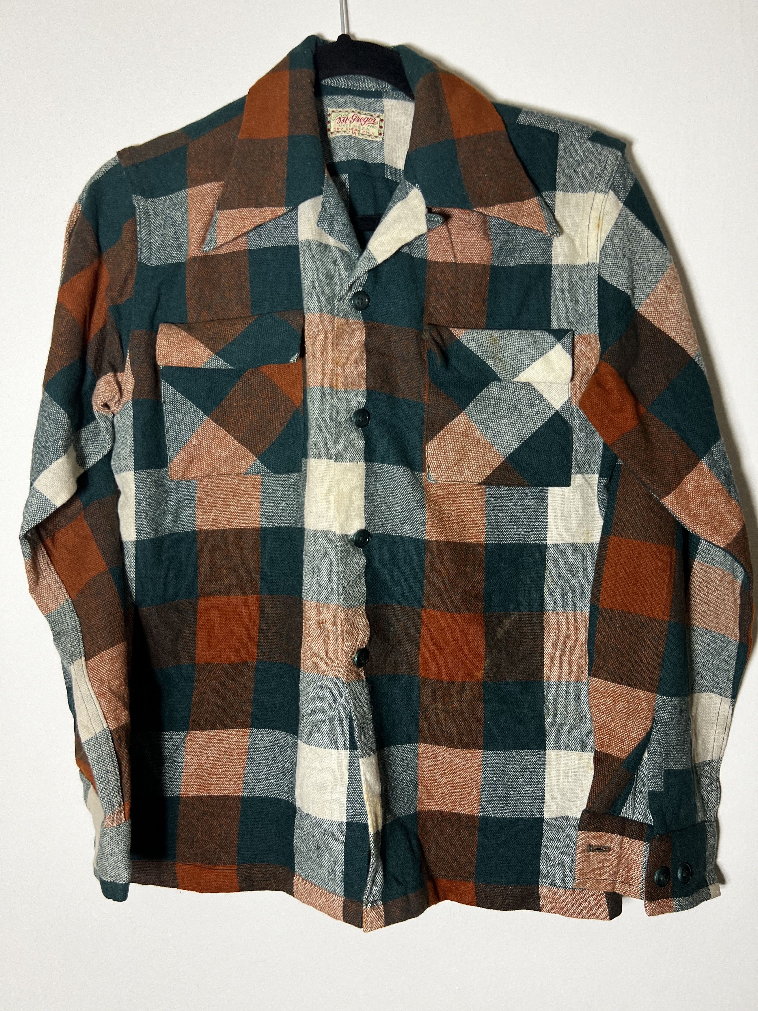 Vintage Vintage 40's-50's Prep McGregor Long Sleeve Button Up Shirt Size US S / EU 44-46 / 1 - 1 Thumbnail