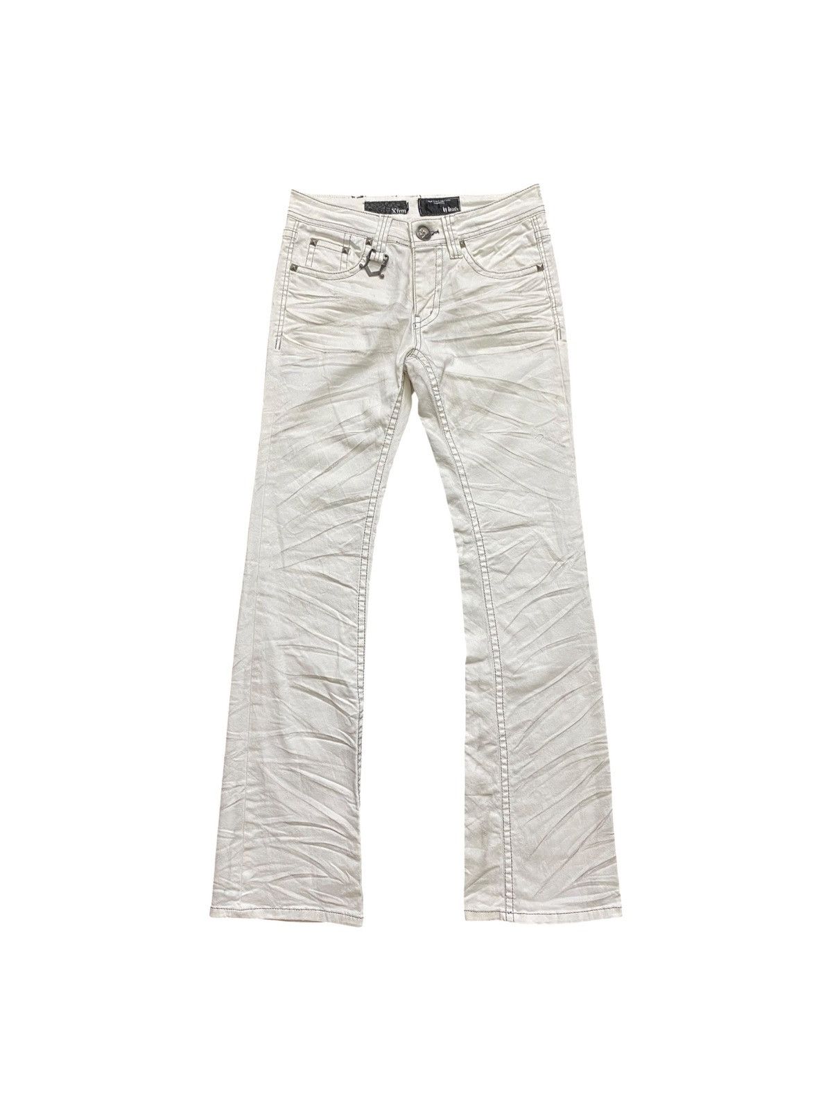 If Six Was Nine Xfrm Flared White Whisker Denim Size US 30 / EU 46 - 1 Thumbnail