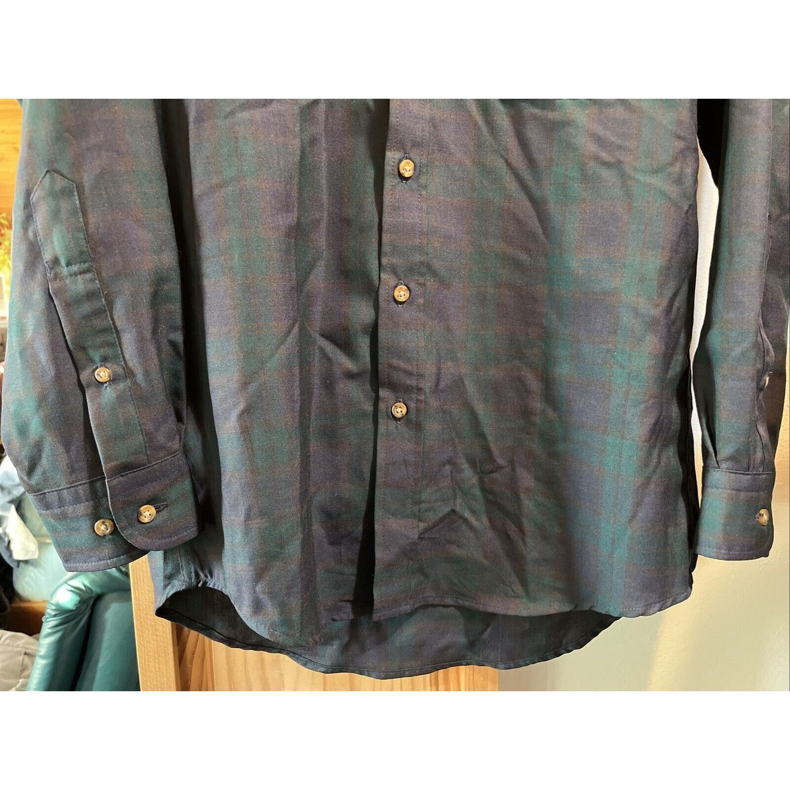 Pendleton Pendleton Black Watch Tartan Green Plaid Men’s Shirt S Wool Size US S / EU 44-46 / 1 - 6 Thumbnail