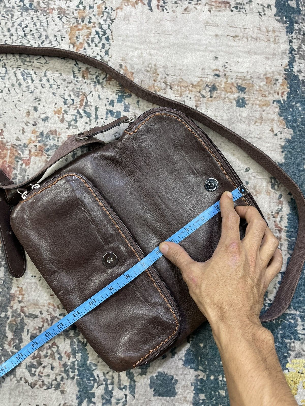 Japanese Brand Estine 2 Way Flip Flap Leather Sling Bag Size ONE SIZE - 10 Thumbnail
