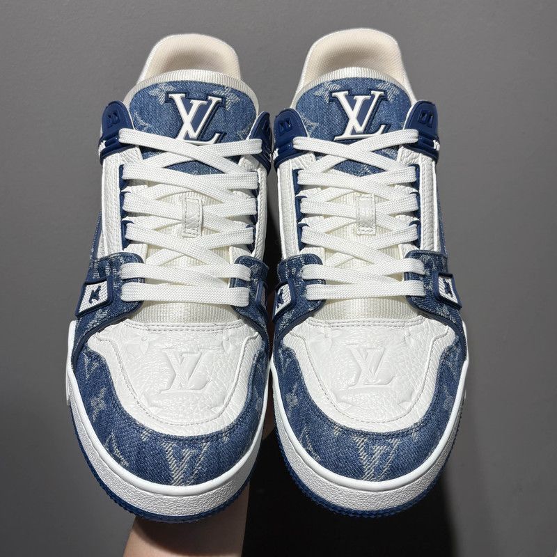 Louis Vuitton Louis Vuitton Denim Casual Low-Top Sneakers -2508 Size US 9.5 / EU 42-43 - 2 Thumbnail