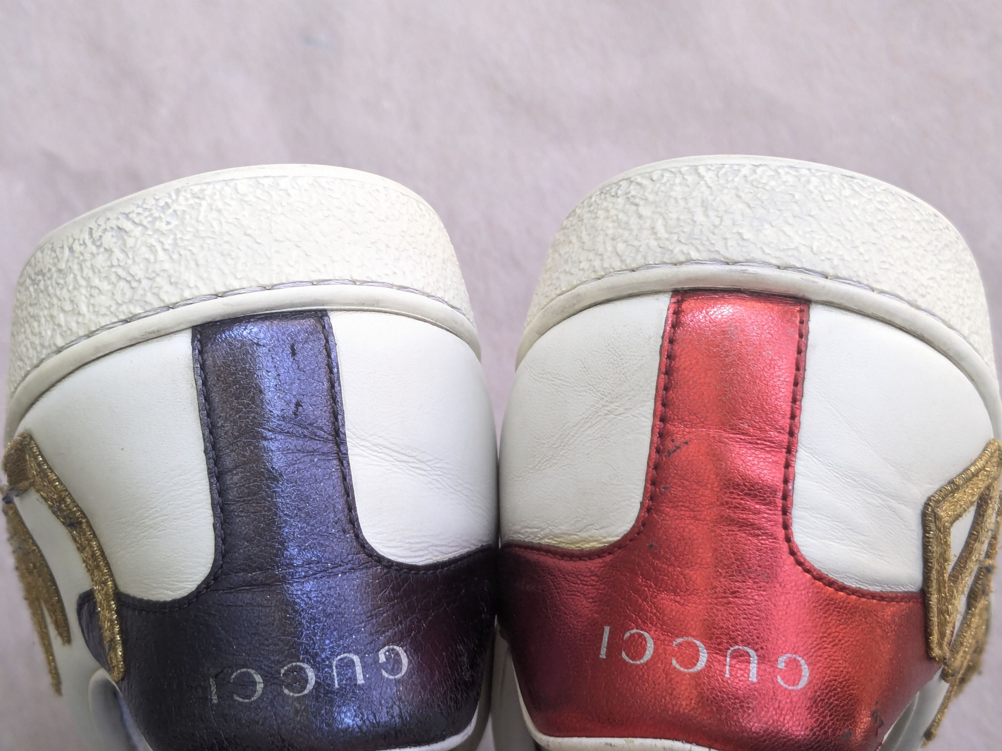 Gucci Gucci Ace Sneakers White Leather Loved 12.5 Low Tops Size US 12.5 / EU 45-46 - 14 Thumbnail