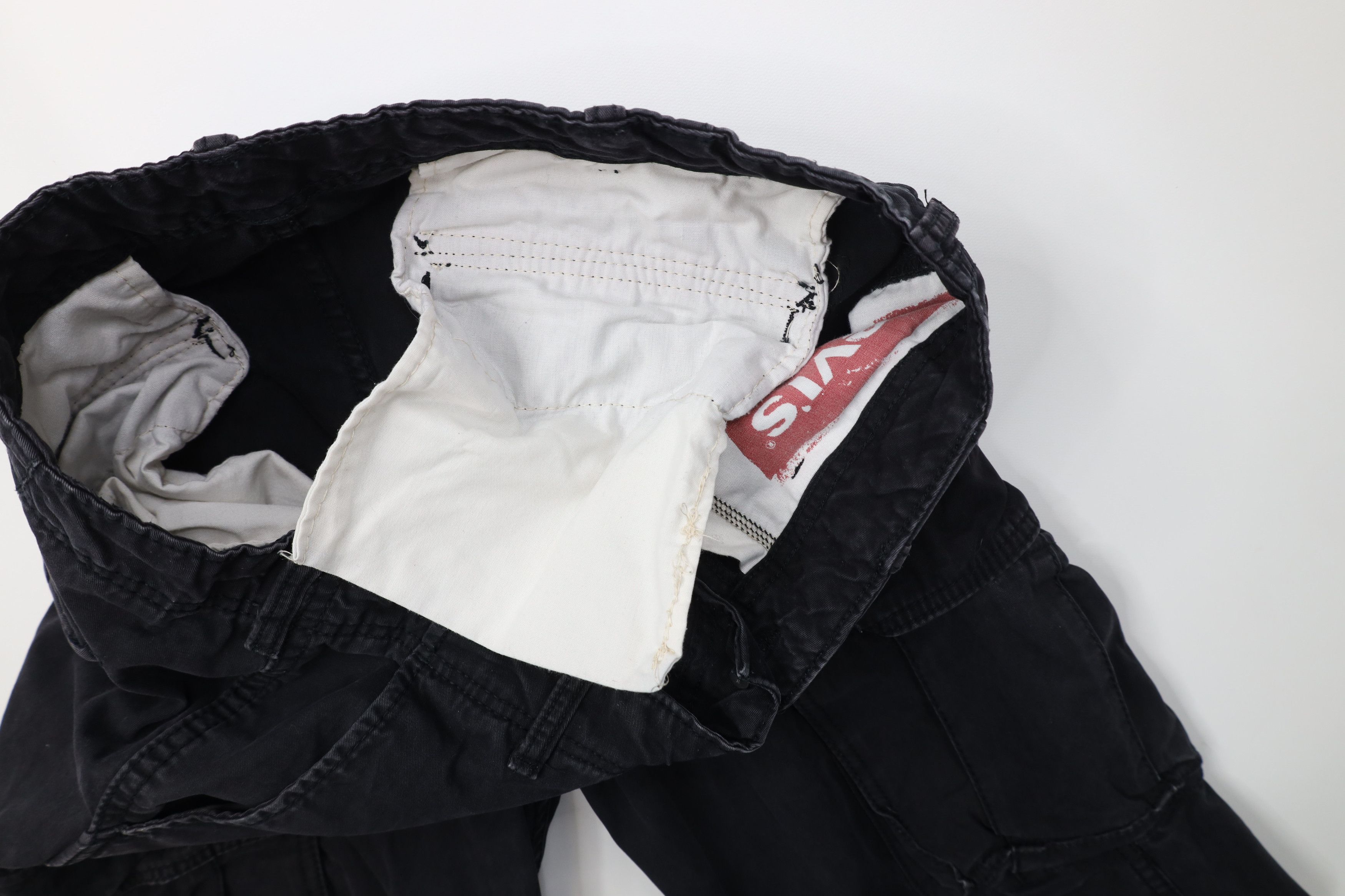 Levi's Vintage Y2K Levis Loose Wide Leg Cargo Pants Gray Cotton Size US 34 / EU 50 - 7 Thumbnail