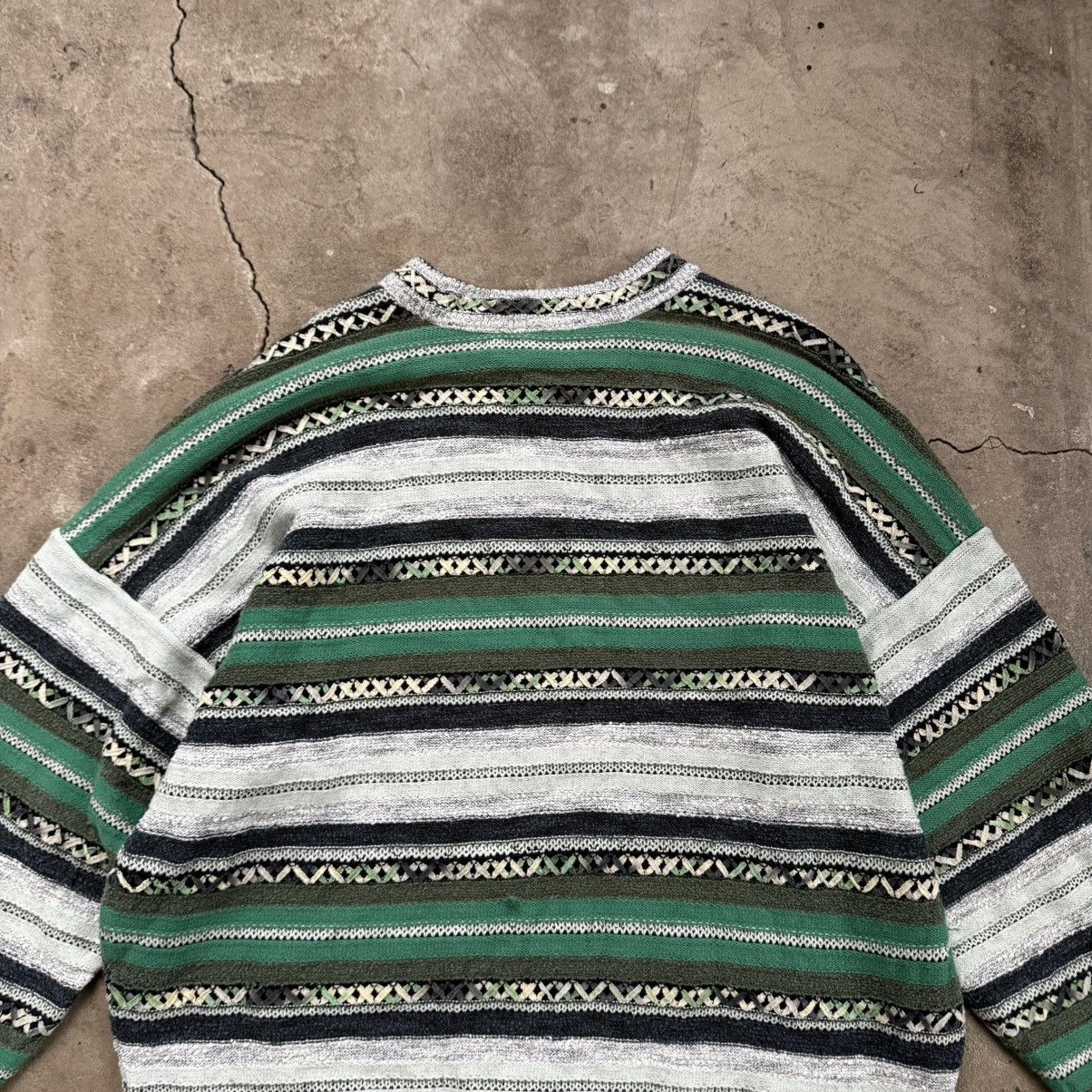 Carlo Colucci Carlo Colucci Knit Hand Made Striped Sweater Size US XL / EU 56 / 4 - 6 Thumbnail