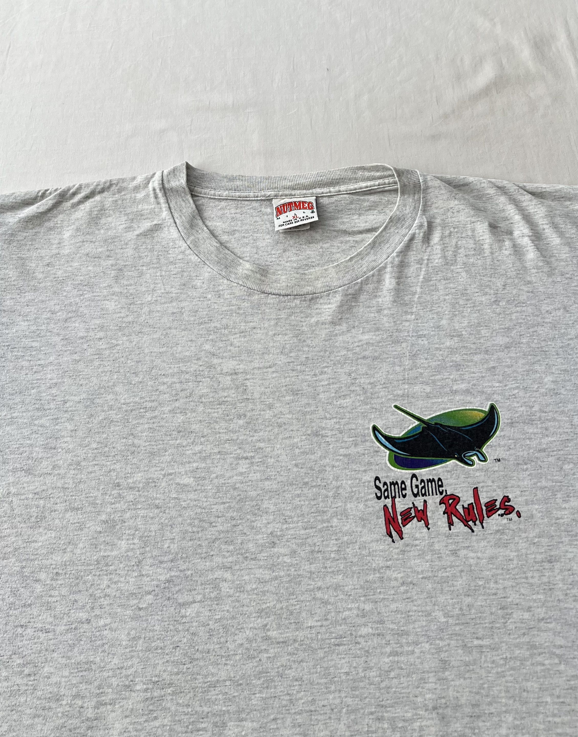 MLB Vintage 1995 Tampa Bay Devil Rays MLB Baseball Gray T-shirt Size US XL / EU 56 / 4 - 3 Thumbnail