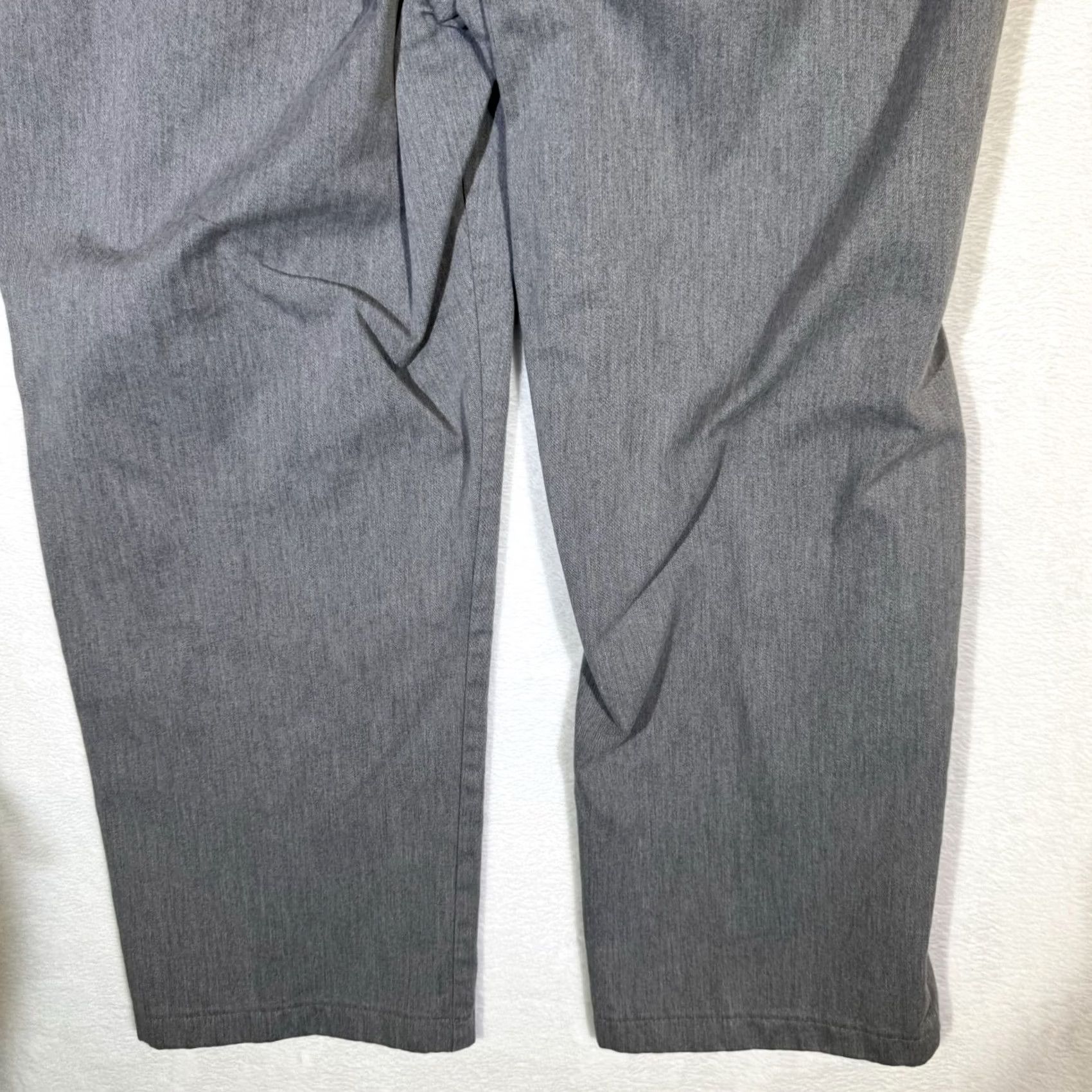Lands' End Lands' End Men's Gray 100% Cotton Straight-Leg Pants, Size 42 — Classic Dress Pants, Regular Fit, Flat Front, Breathable, Machine Washable Size US 42 / EU 58 - 6 Thumbnail