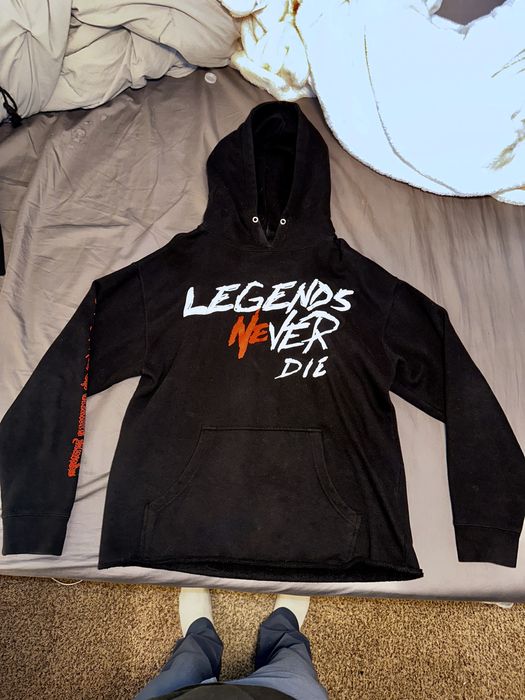 Juice wrld x revenge legends online never die hoodie in black