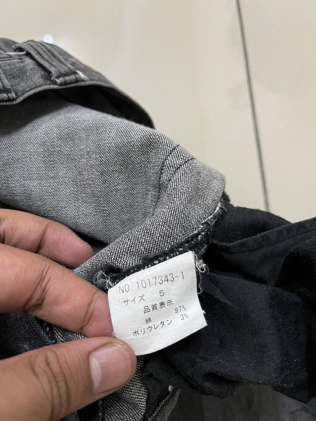 Tete Homme Tete Homme slim cutting grey black jeans Size US 31 - 9 Thumbnail