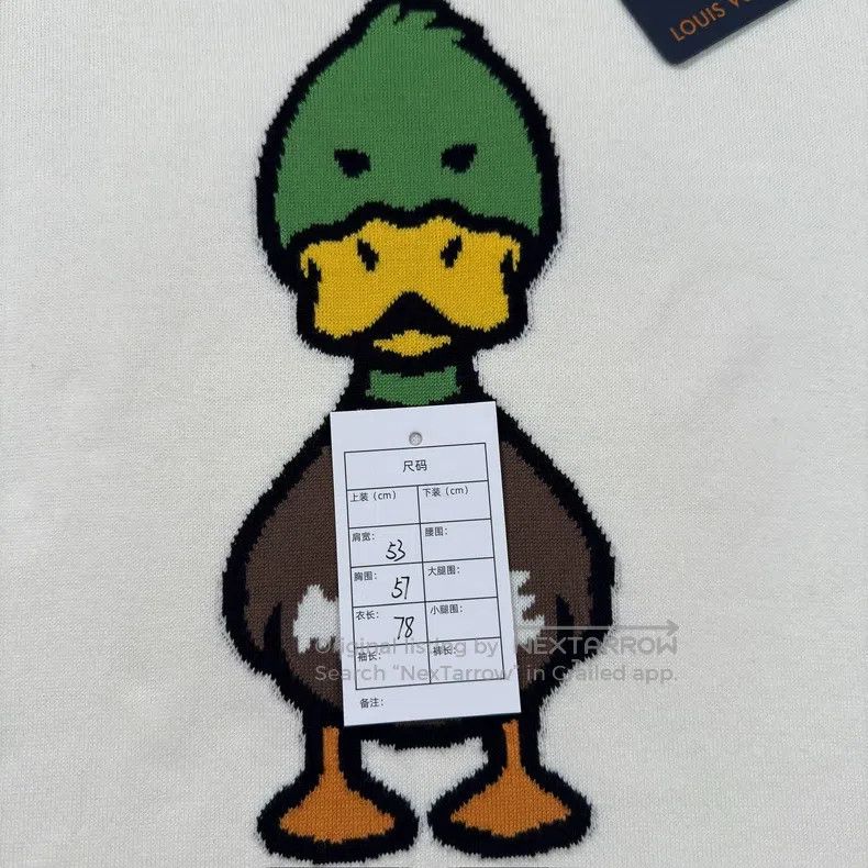 Louis Vuitton Louis Vuitton Nigo Signature Beige Duck Print Short Sleeve Size US XL / EU 56 / 4 - 5 Thumbnail