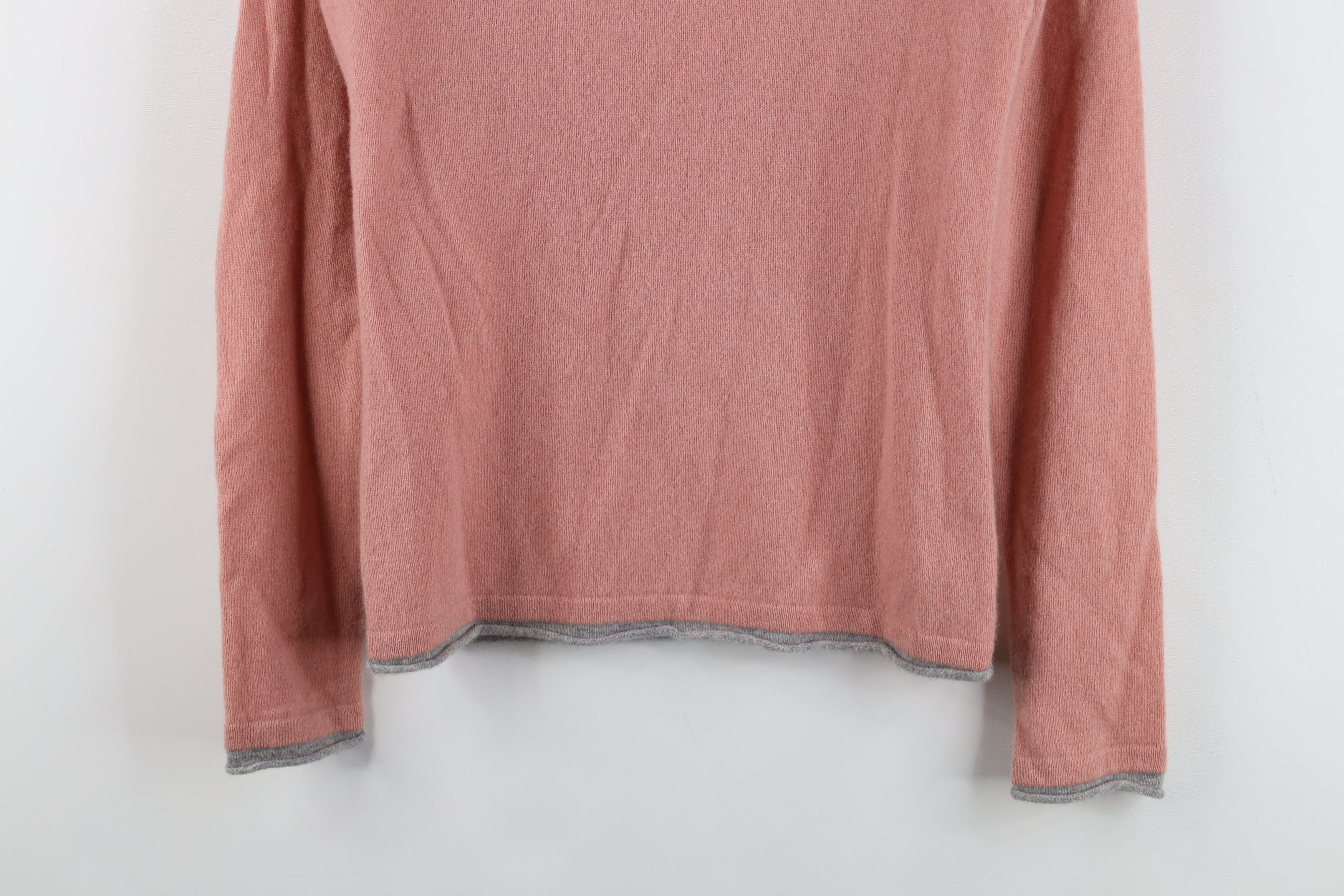 Magaschoni Magaschoni Cashmere Knit Layered Turtleneck Sweater Pink Size XS / US 0-2 / IT 36-38 - 3 Thumbnail