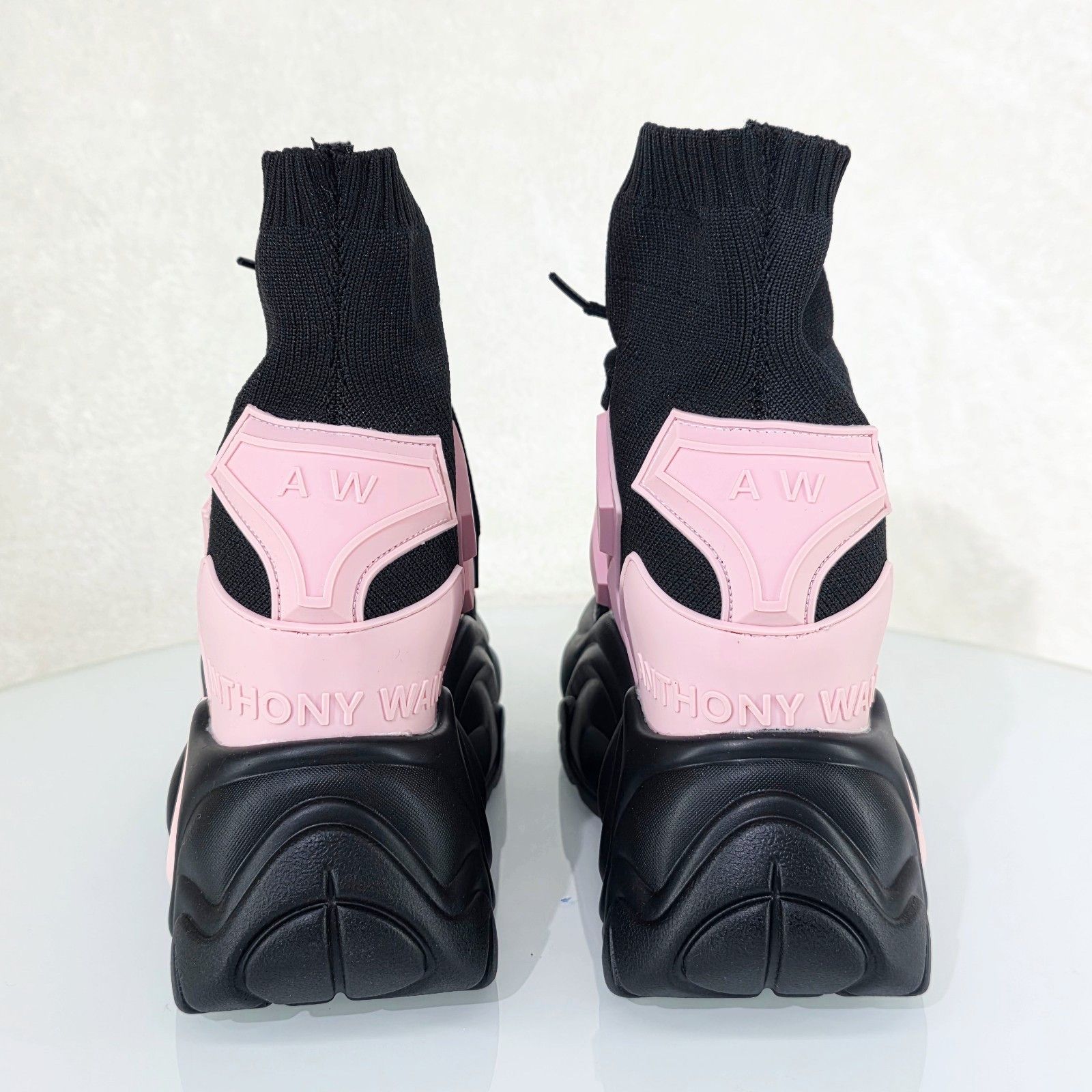 Other Wang Jupiter Damson Pull On Knit Platform Sneaker Boots 4" H Size US 7 / IT 37 - 4 Thumbnail