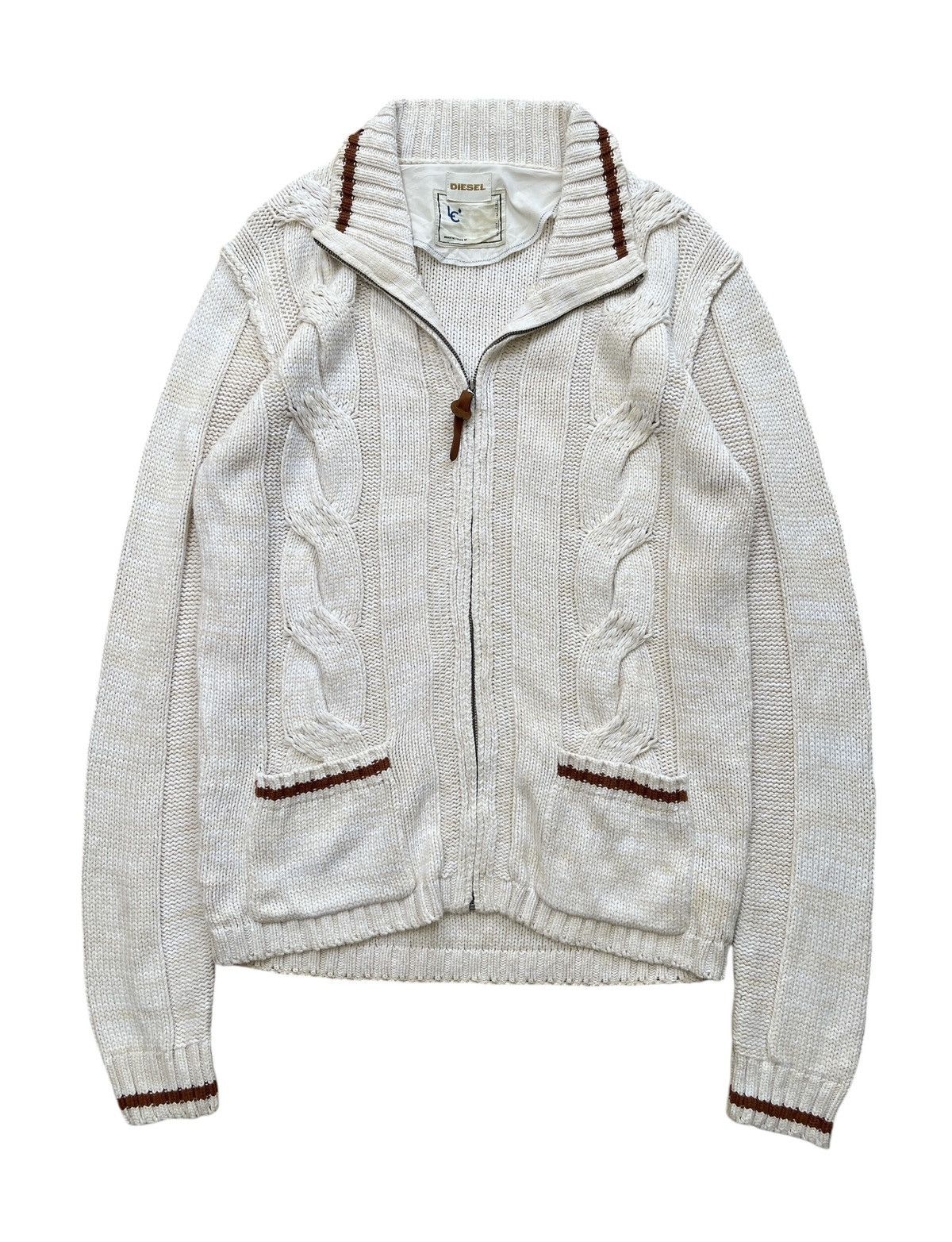 Diesel Diesel Cable Knit Full zipper Cardigan Size US L / EU 52-54 / 3 - 2 Thumbnail