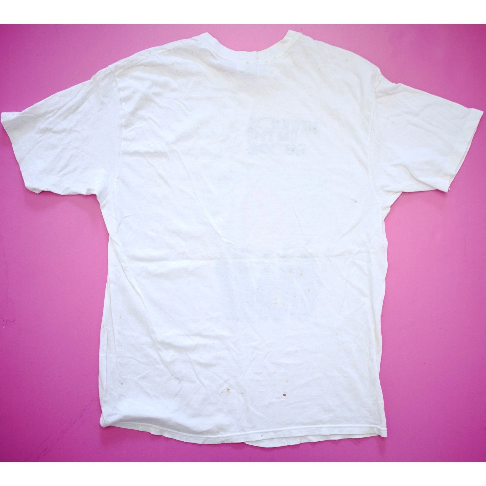Hanes × Vintage 80s Hanes New Kids On The Block Neon Splatter Tour Large Size XL / US 12-14 / IT 48-50 - 2 Thumbnail