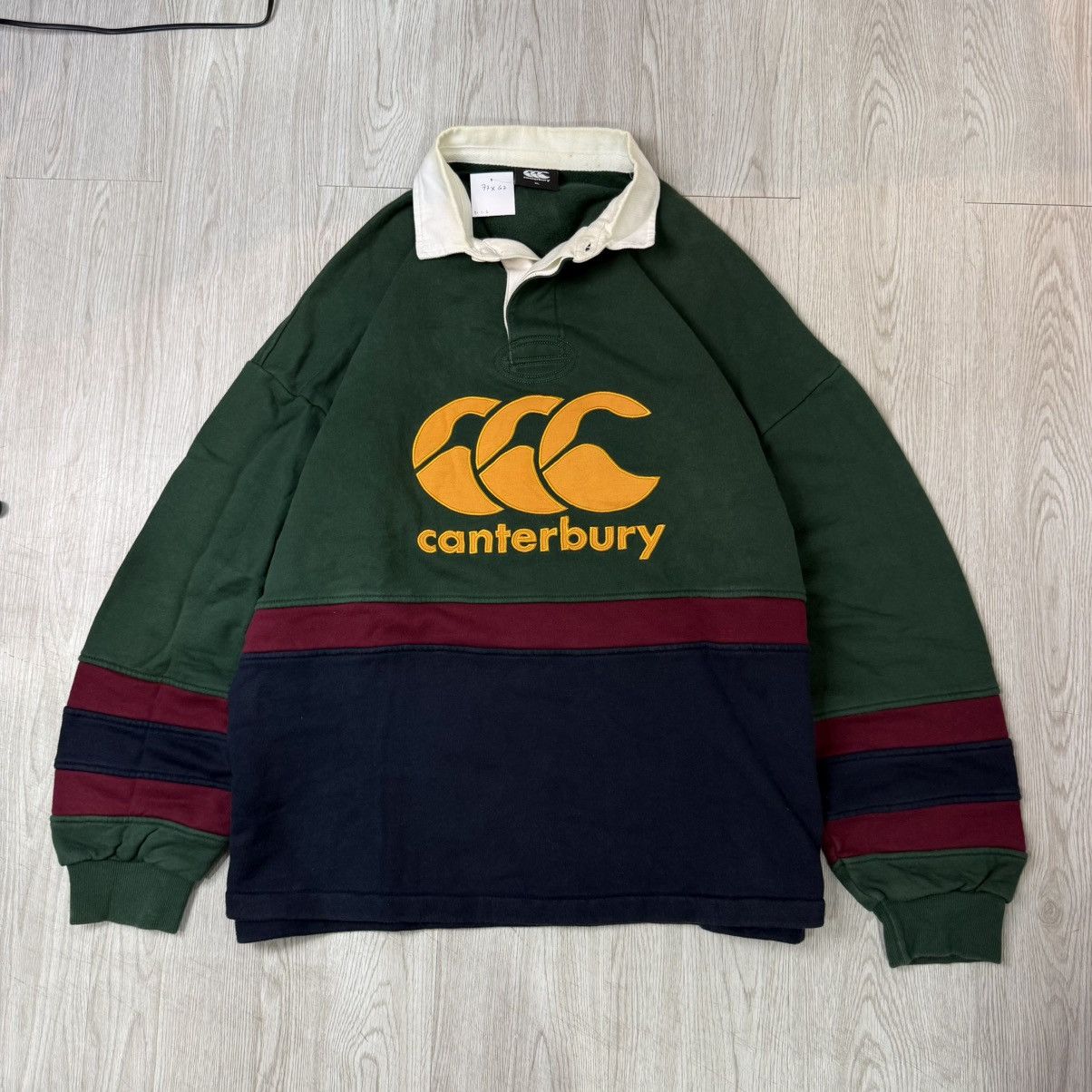 Vintage Canterbury multicolor polo rugbyshirt