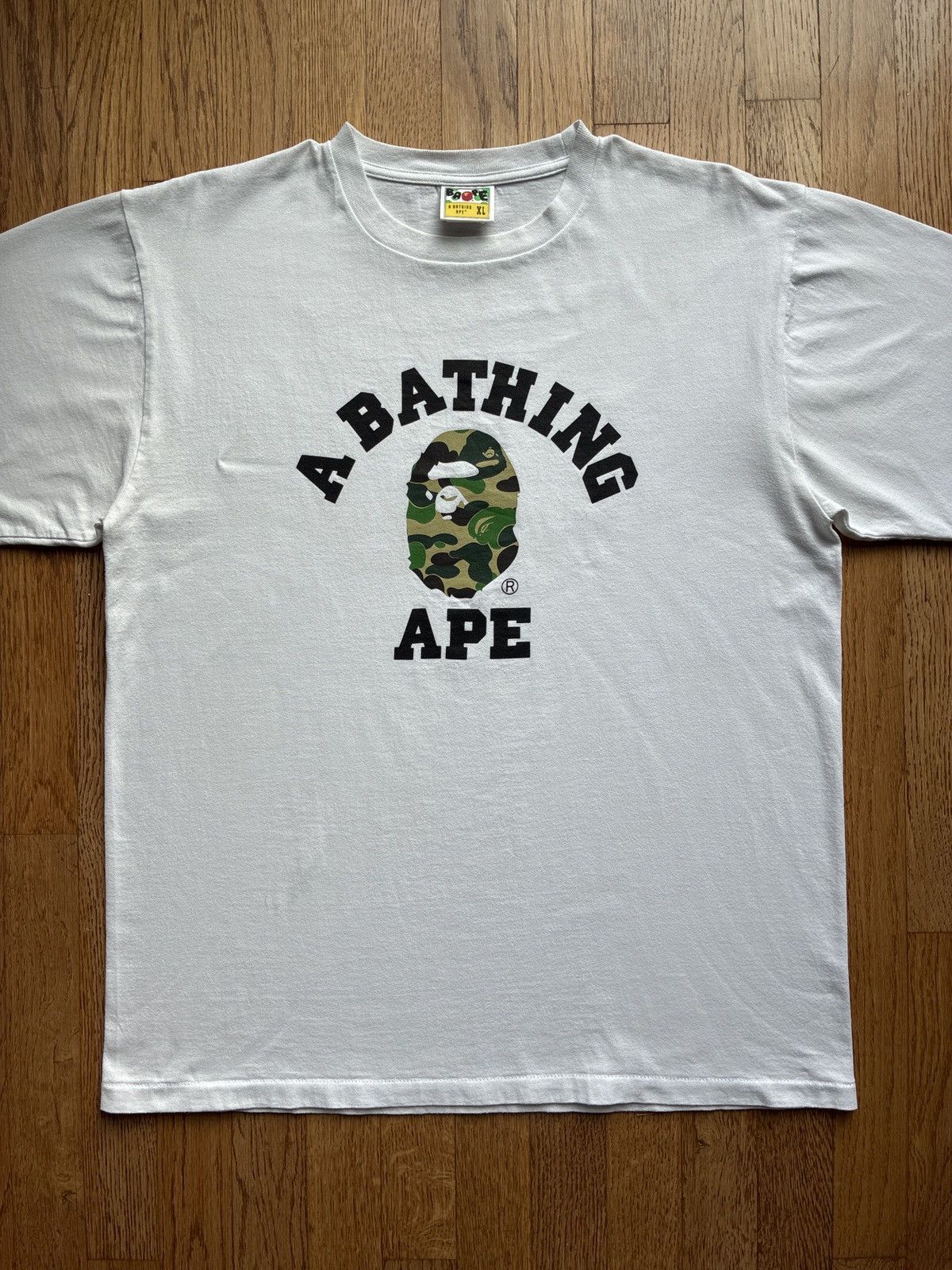 Bape Bape ABC Camo College Tee White Sz XL Rare Size US XL / EU 56 / 4 - 4 Thumbnail