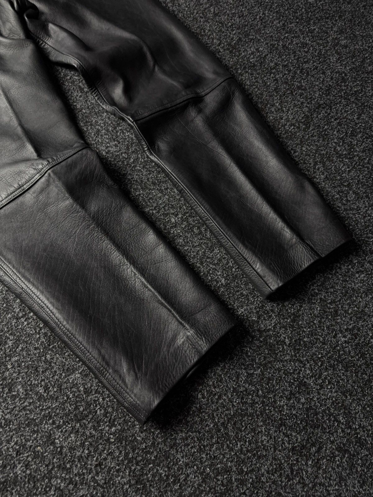 Leather Y2K Vintage Leather Pants Opium Style Alt Biker USA Rare Size US 35 - 14 Thumbnail