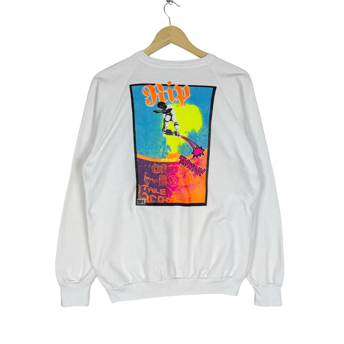 🔥VINTAGE 80s MADRID SKATEBOARD OLD SCHOOL SWEATSHIRT