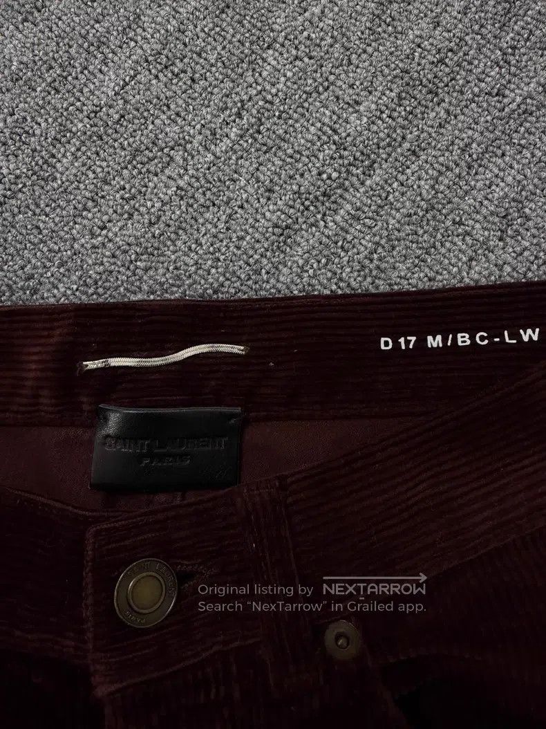 Saint Laurent Paris Saint Laurent Paris Red corduroy flared jeans Size US 28 / EU 44 - 3 Thumbnail