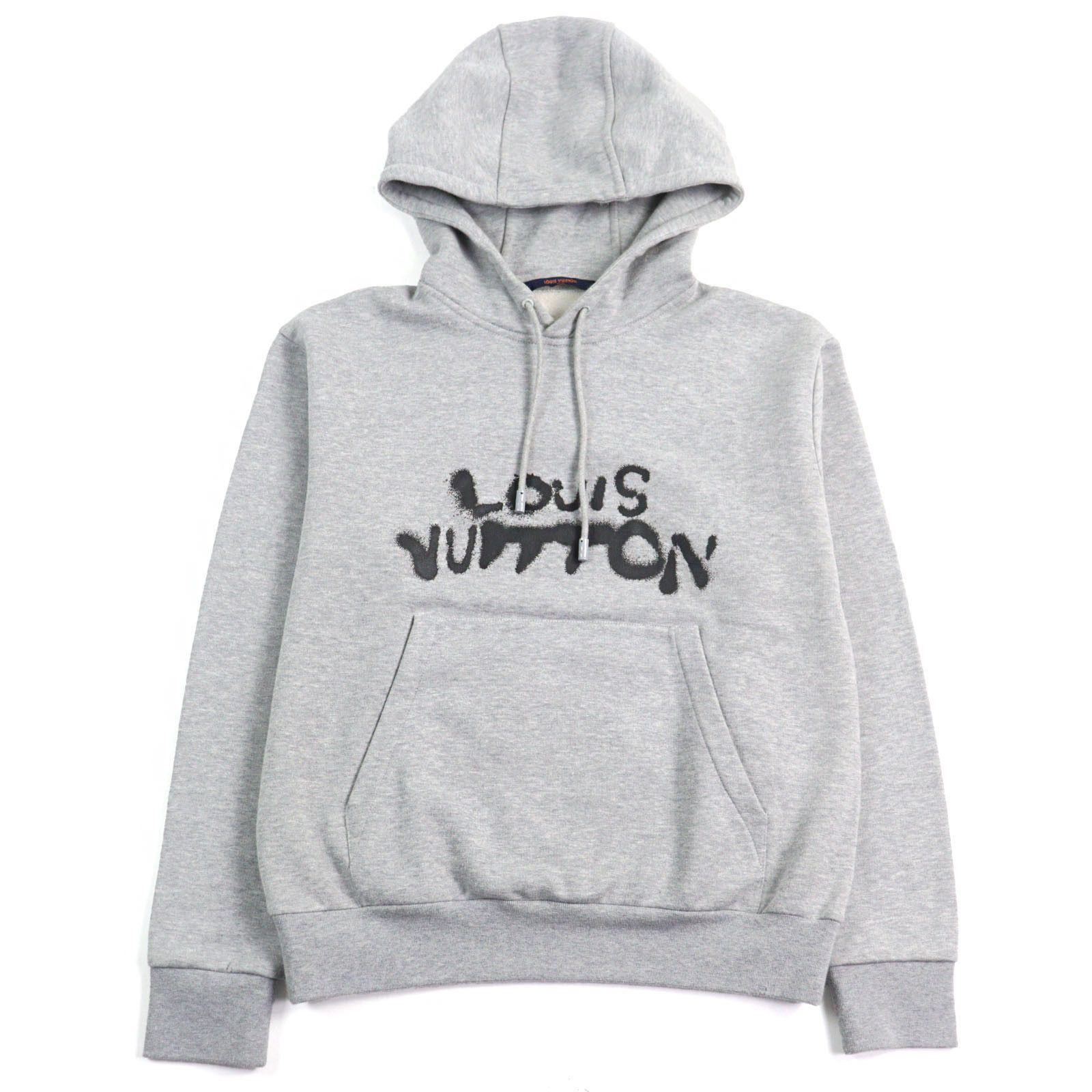Louis Vuitton Louis Vuitton Louis Vuitton HLY68W Logo Print Cotton Hoodie Cotton Sweatshirts & Hoodies HLY68W DUTY FREE for USA Size ONE SIZE - 1 Thumbnail