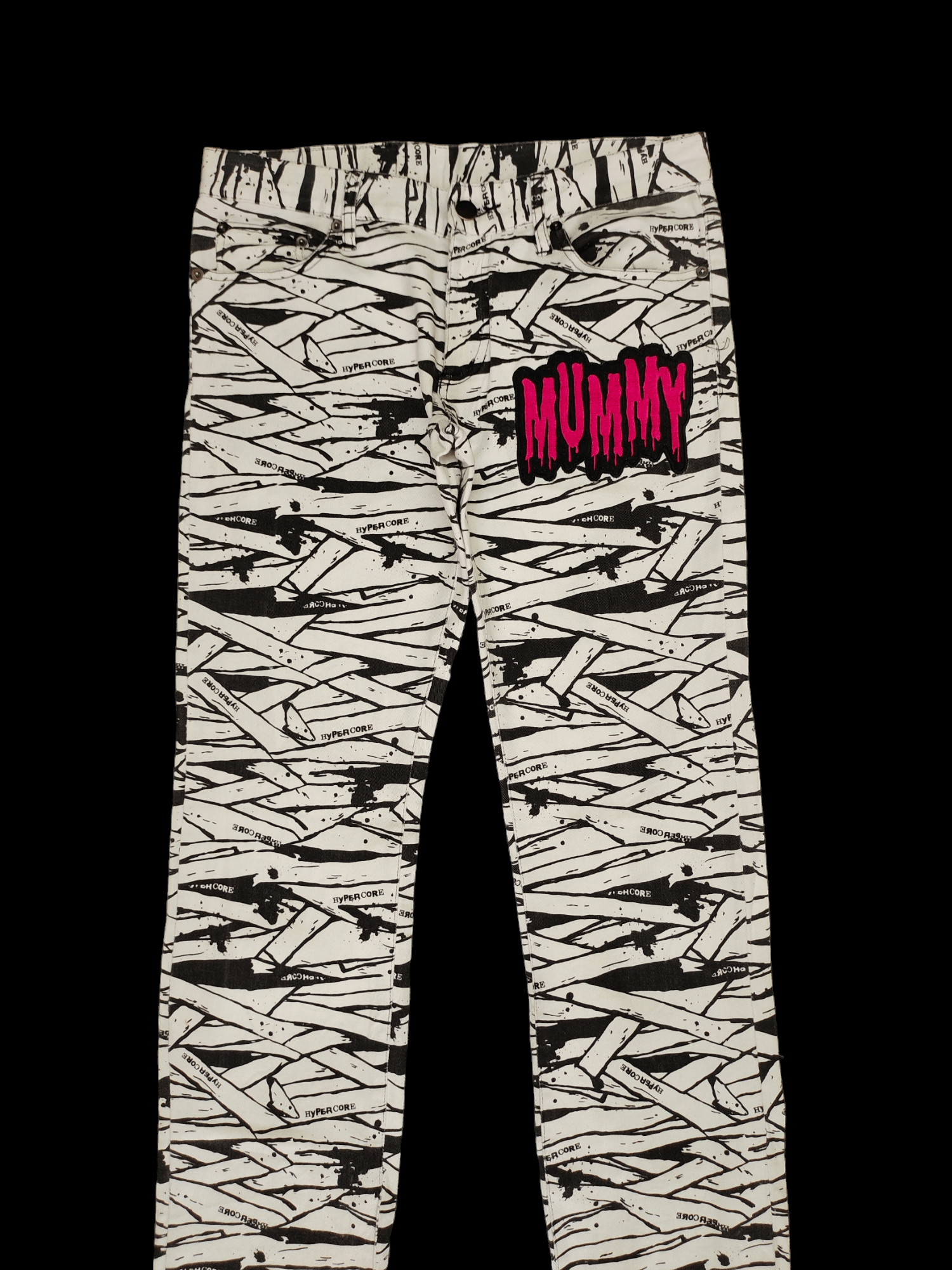 Hysteric Glamour × Undercover Hypercore Mummy Printed Denim Pants Hysteric Punk Style Size US 30 / EU 46 - 2 Thumbnail