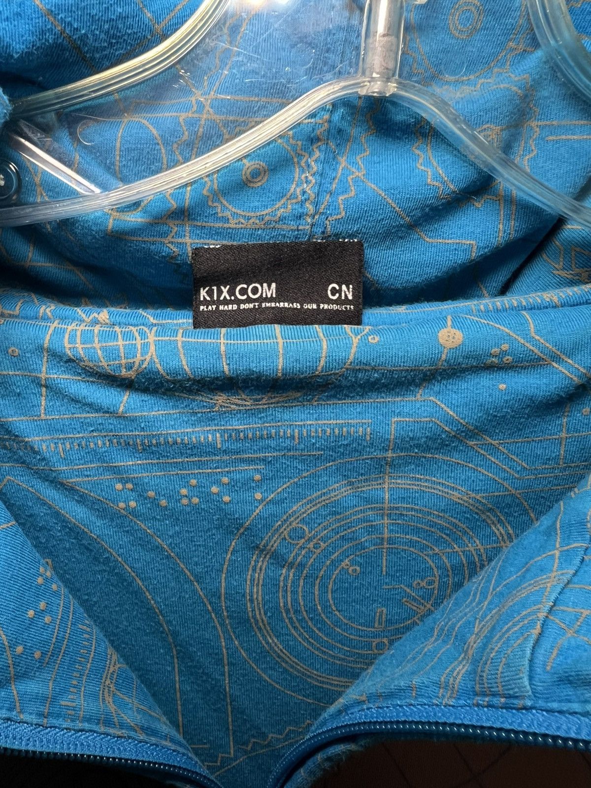 K1X Vintage K1X embroidered logo graffiti print full-zip hoodie Size US XXL / EU 58 / 5 - 6 Thumbnail