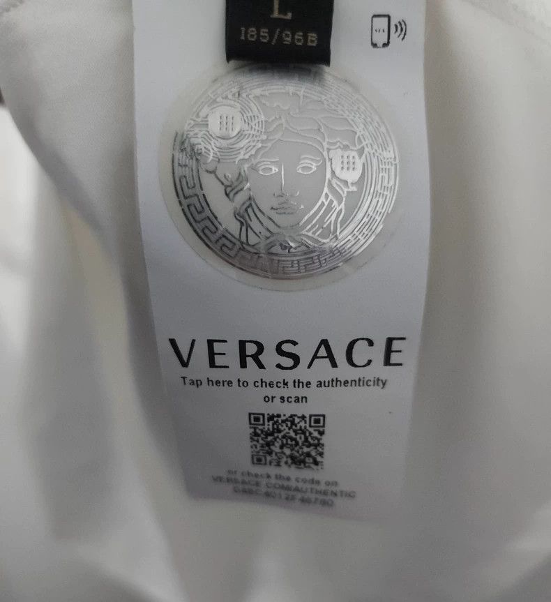 Versace Versace Gold diamond embroidered short sleeves Size US M / EU 48-50 / 2 - 7 Thumbnail