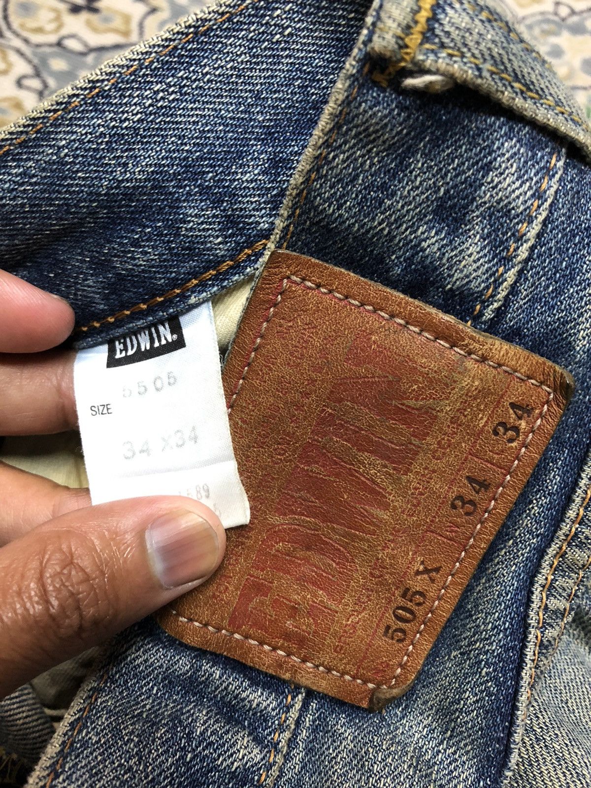 Edwin WIDE LEG⚡️⚡️EDWIN SELVEDGE VINTAGE DENIM Size US 34 / EU 50 - 5 Thumbnail