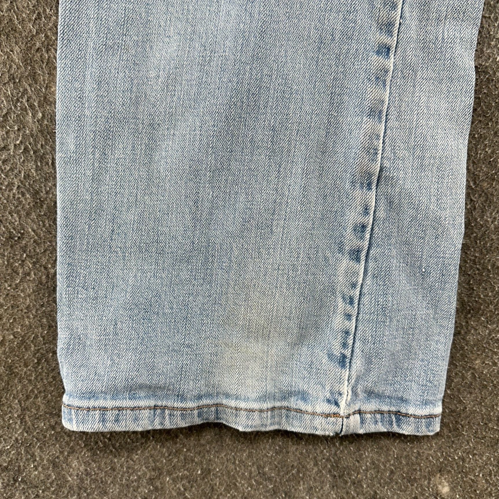 CO Cowgirl Tuff Jeans Women 33x33 Blue Buck Relaxed Bootcut Light Wash Embroidered Size 24" / US 00 / IT 34 - 6 Thumbnail