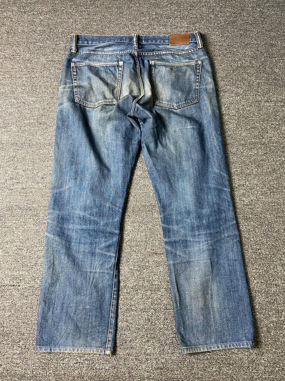 Gap × Japanese Brand × Vintage GAP 1969 Straight Cut Denim Jeans (132) Size US 33 - 2 Thumbnail