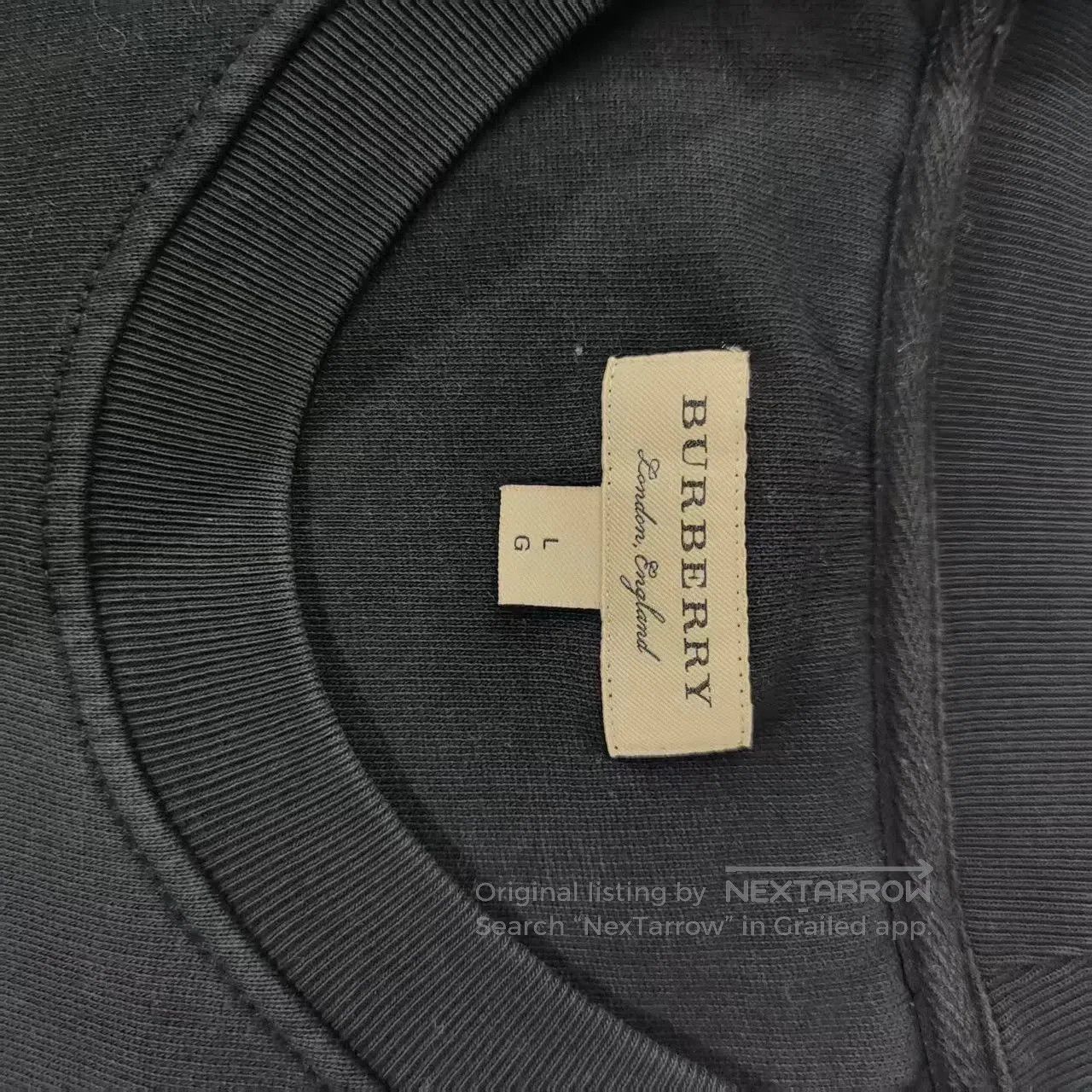 Burberry classic black burberry sweatshirt in large size. Size US L / EU 52-54 / 3 - 3 Thumbnail