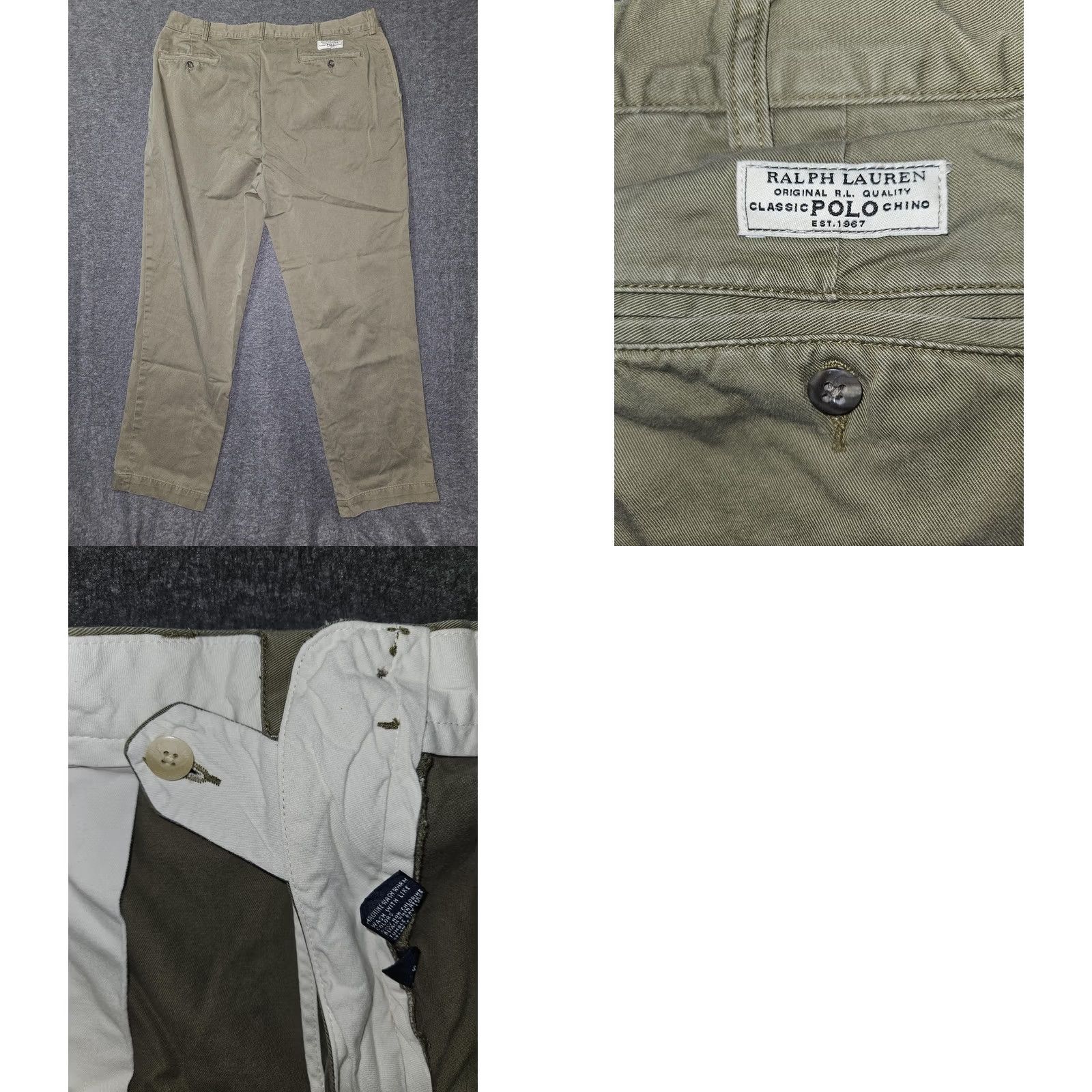 Polo Ralph Lauren Polo Ralph Lauren Chino Pants Mens 38x32 Green Prospect Classic Fit Size US M / EU 48-50 / 2 - 8 Thumbnail