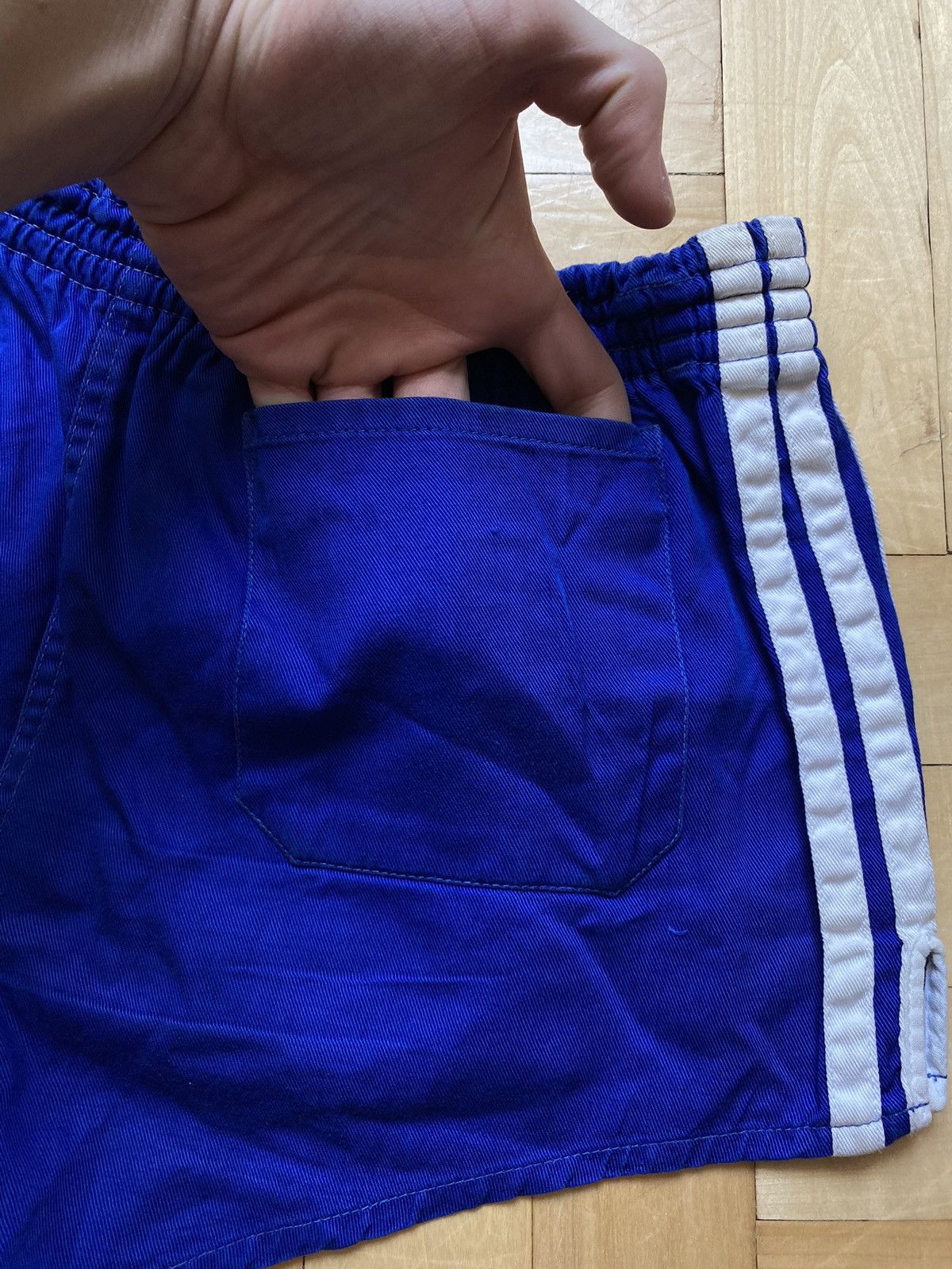Adidas × Vintage Adidas 80s Vintage Football Soccer Shorts Vintage Cotton Size US 32 / EU 48 - 5 Thumbnail