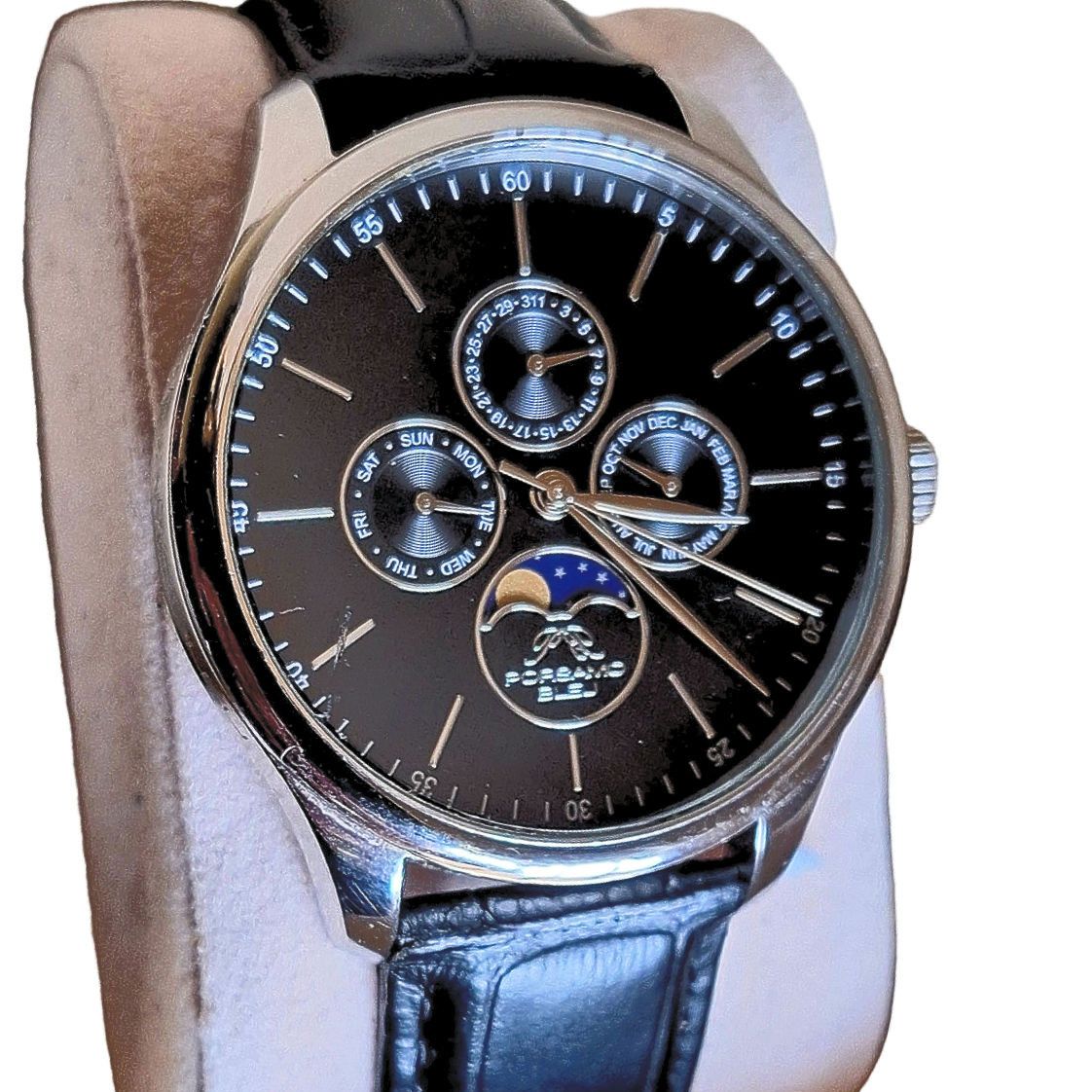 Other Porsamo Bleu Jonathan Luxury Men's Watch, Black 911BJOL Size ONE SIZE - 3 Thumbnail
