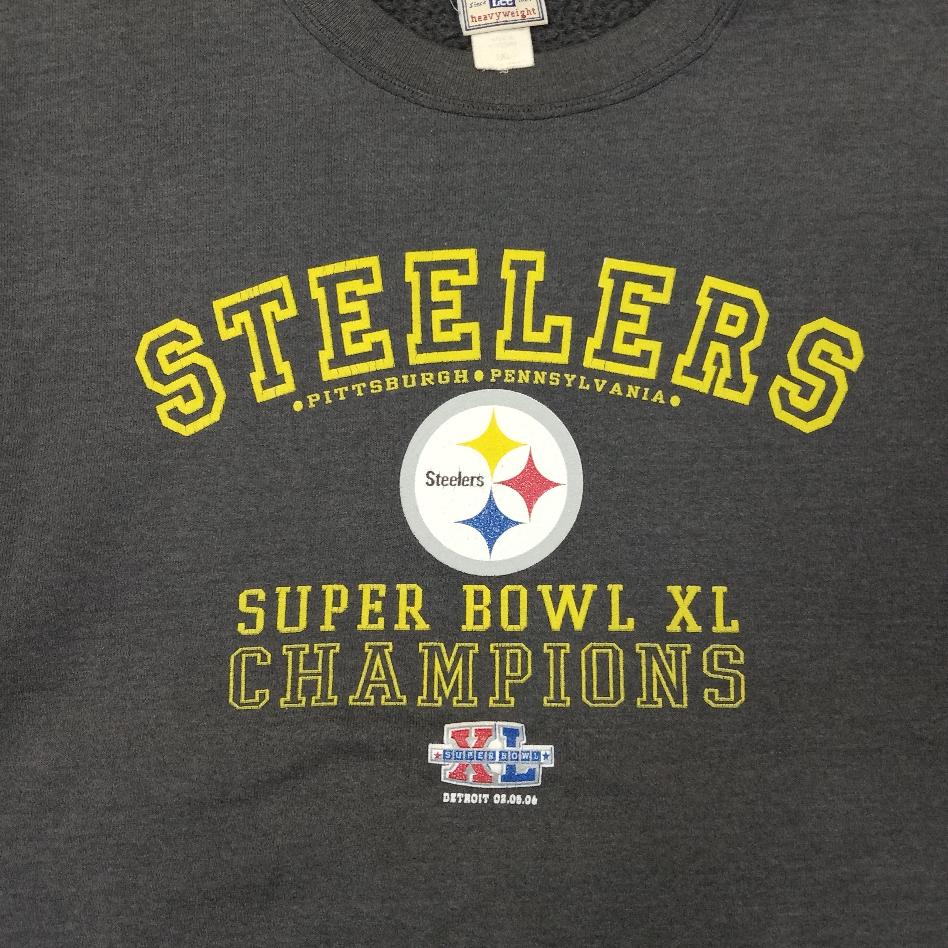 Lee Steelers Super Bowl XL Champions Sweatshirt C251N6 Size US XXL / EU 58 / 5 - 2 Thumbnail