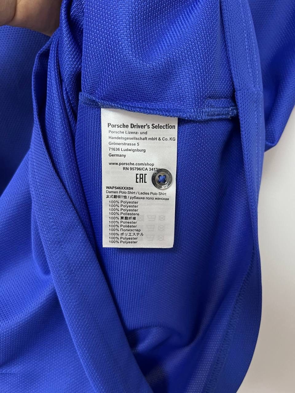 Porsche Design Porsche Drivers Polo Racing Shirt Formula 1 Blue Rare S Size S / US 4 / IT 40 - 9 Thumbnail