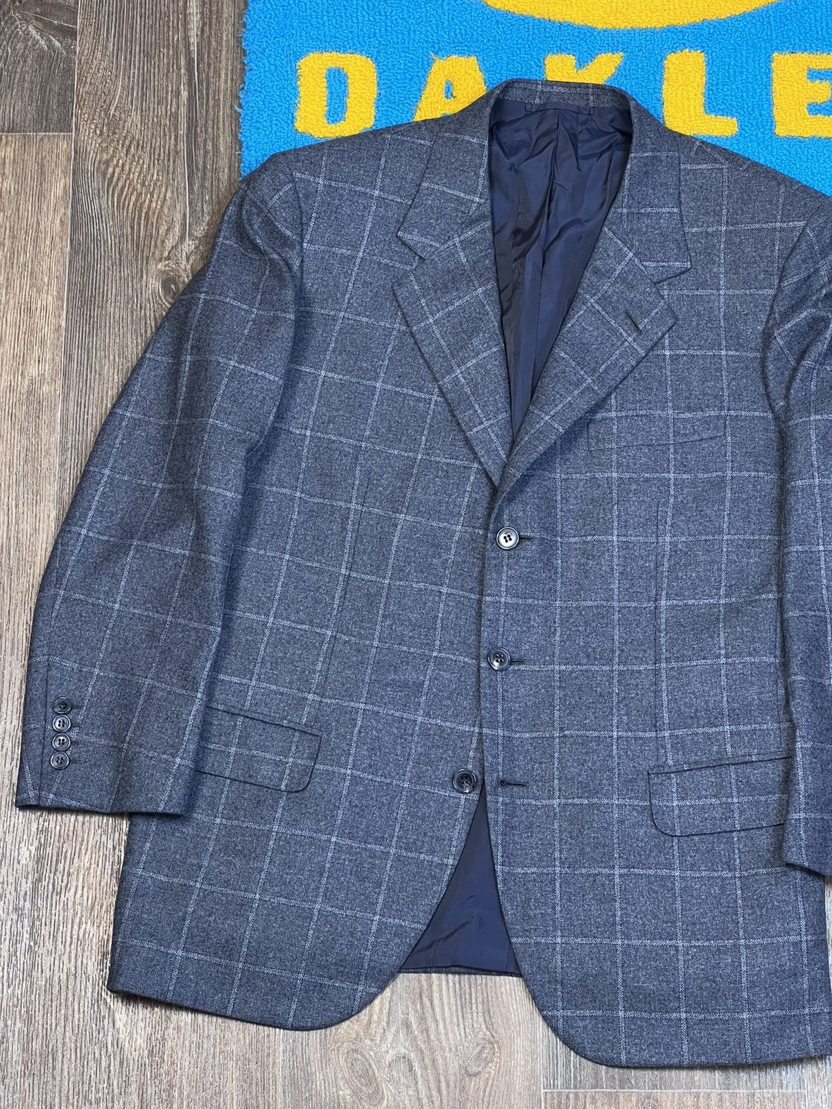 Brioni Brioni Parigi Checked Three Buttons Wool Grey Blazer Jacket Size 52S - 3 Thumbnail