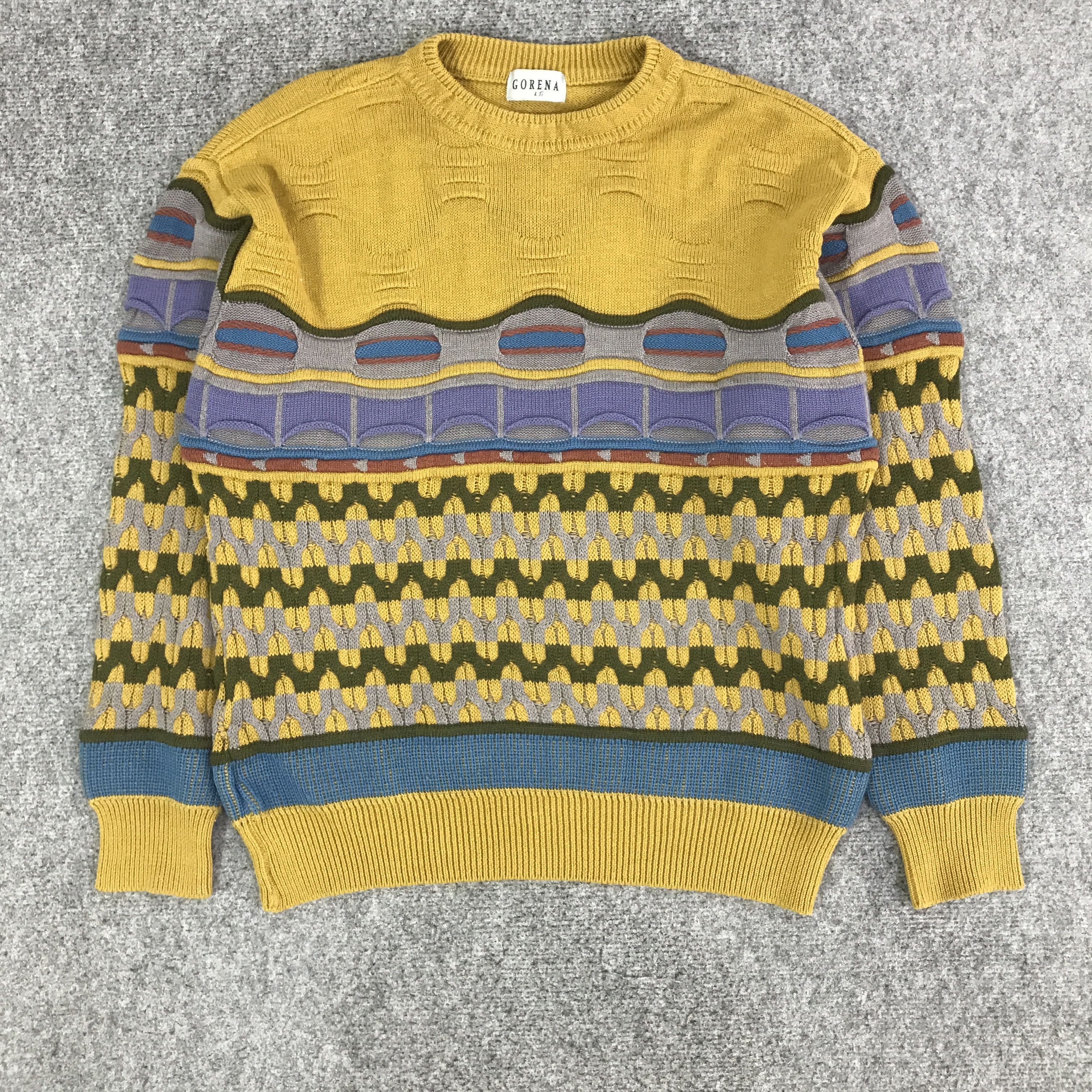 Japanese Brand JAPANESE GORENA COOGI STYLE KNITWEAR JACKET K113B17 Size US L / EU 52-54 / 3 - 1 Thumbnail