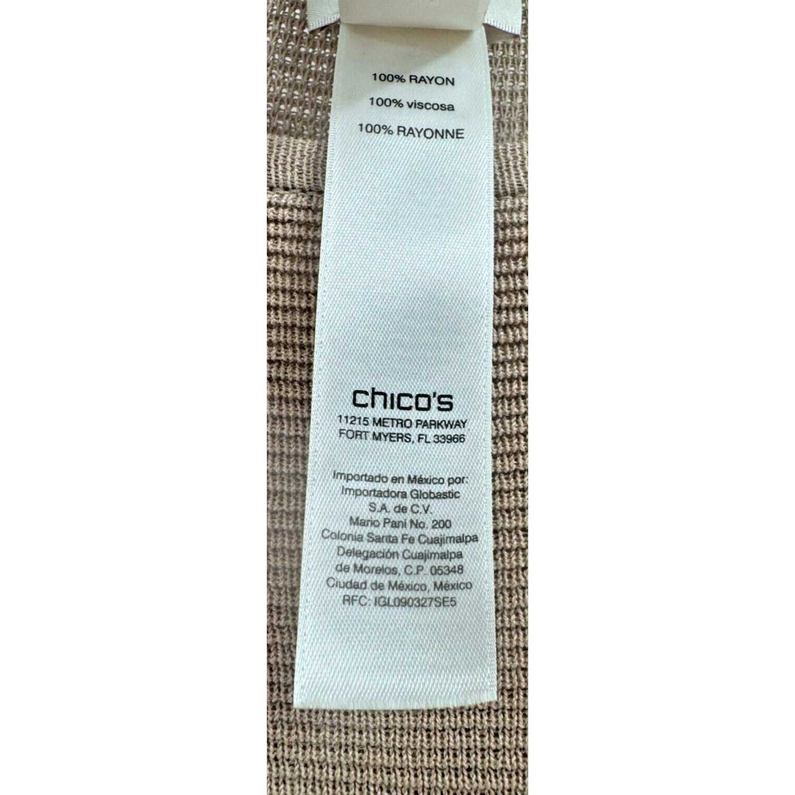 Chicos Chico's Minimalist Tan Camel Tunic Sweater 3 Large 16 Button Size XXL / US 16-18 / IT 52-54 - 12 Thumbnail