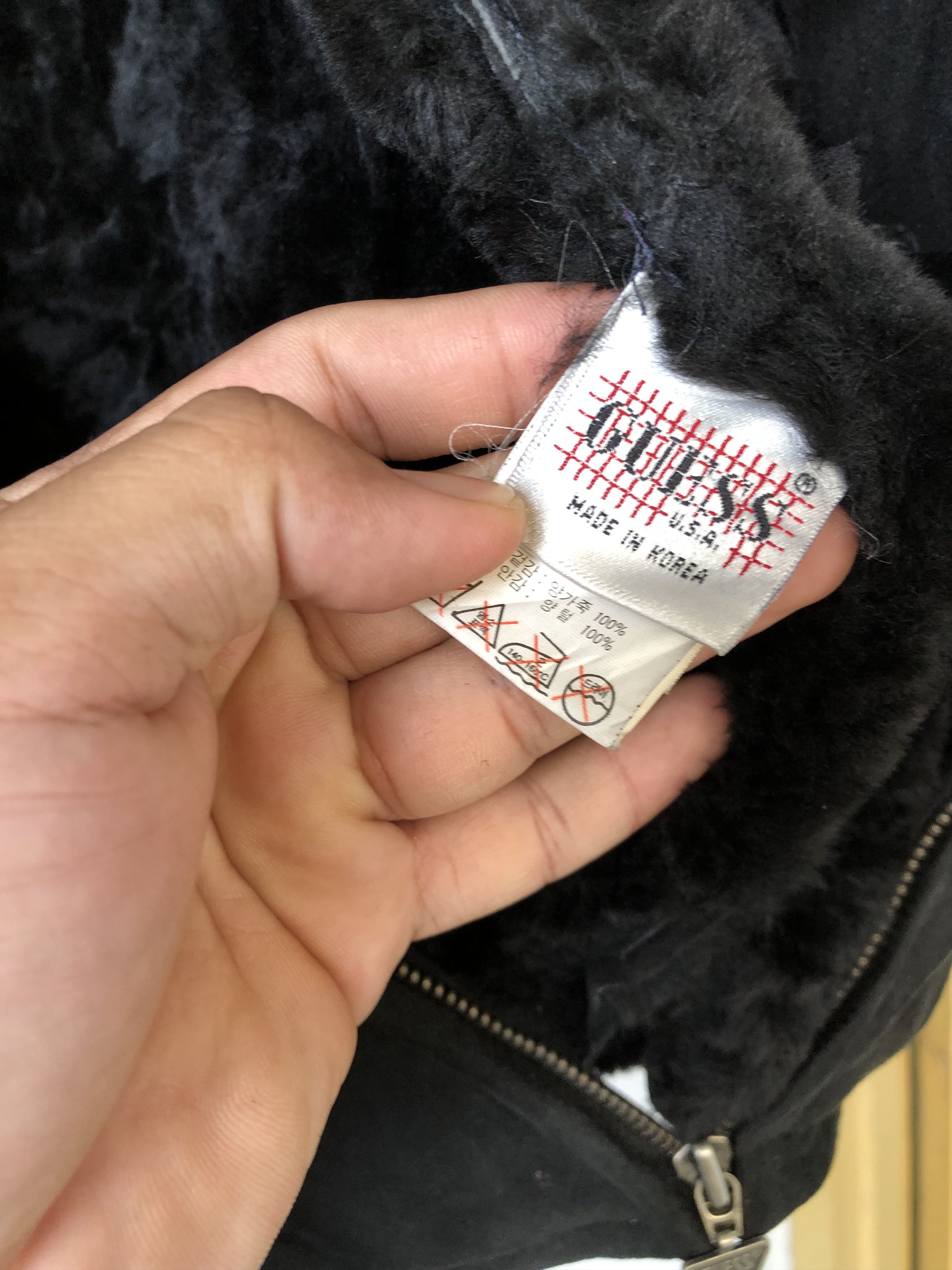 Guess Rare🔥 Guess Sheepskin Outer Vest Jacket Punk Size S / US 4 / IT 40 - 14 Thumbnail