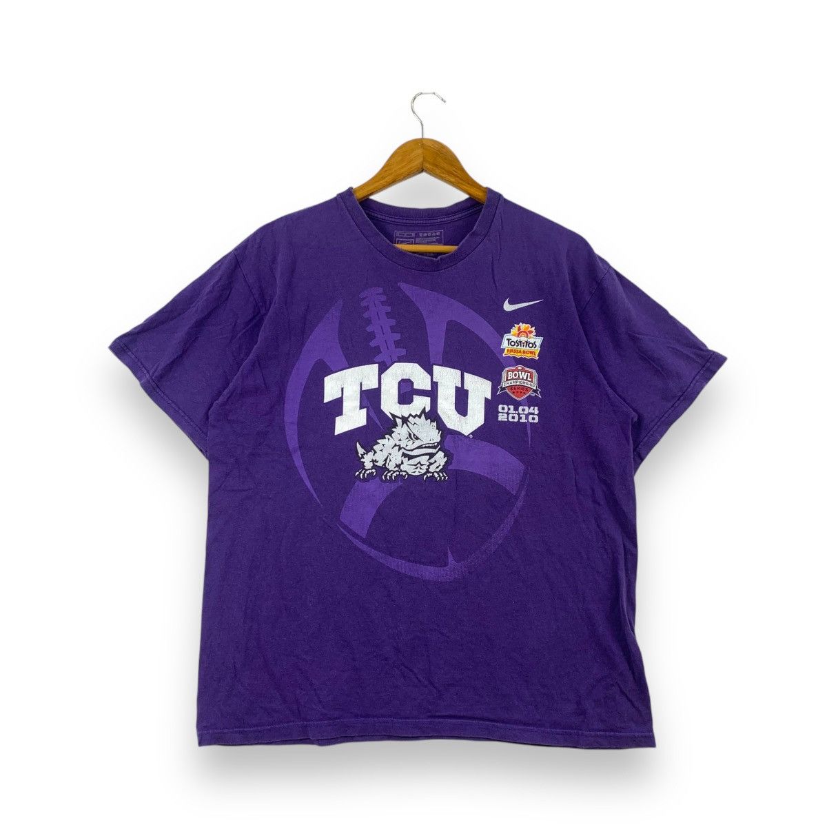 Nike Vintage NFL NIKE TEAM TCU Horned Frogs Football Tee Shirt Size US M / EU 48-50 / 2 - 1 Thumbnail