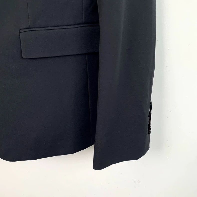 Dior Dior Black knitted striped baseball collar single-breasted Size 44R - 4 Thumbnail